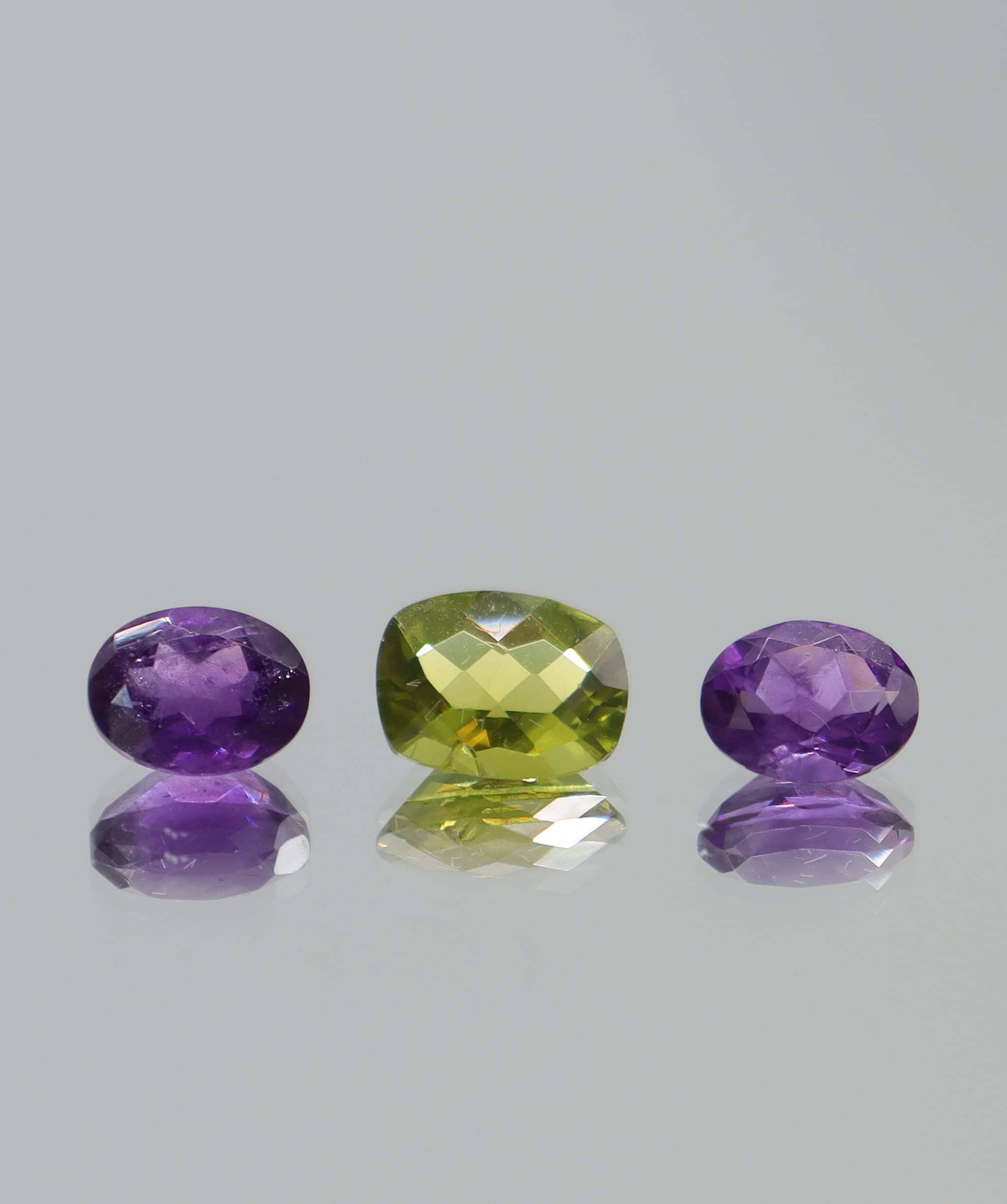 Luxury Promise 4.29ct Amethyst-peridot set DXBCS6150