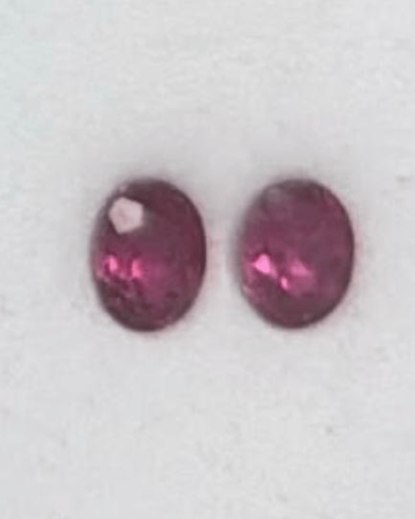 Luxury Promise 4.33CT OVAL RUBELLITE TOURMALINE PAIR DXBCS6240