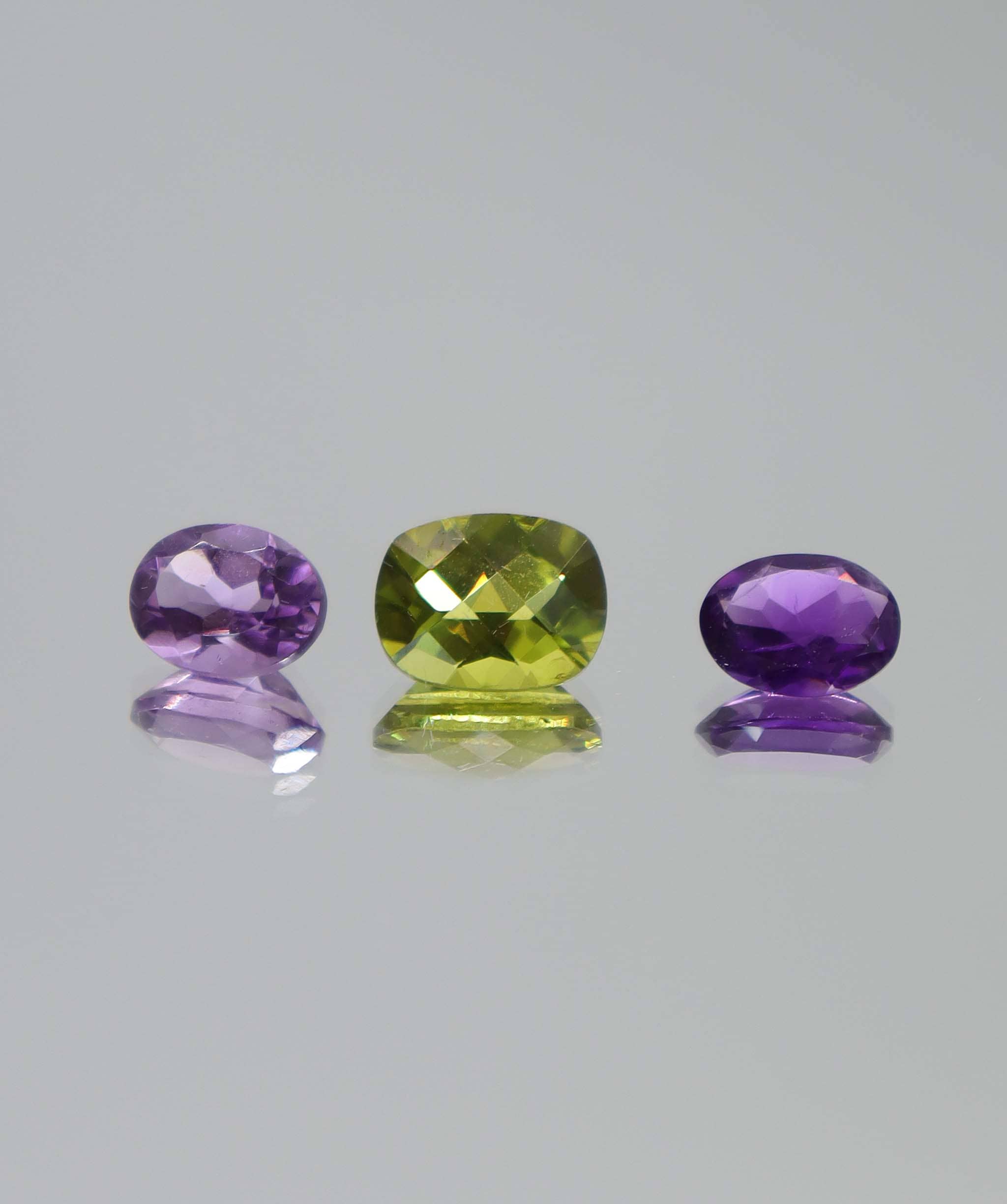 Luxury Promise 4.45ct Amethyst -peridot set DXBCS6157