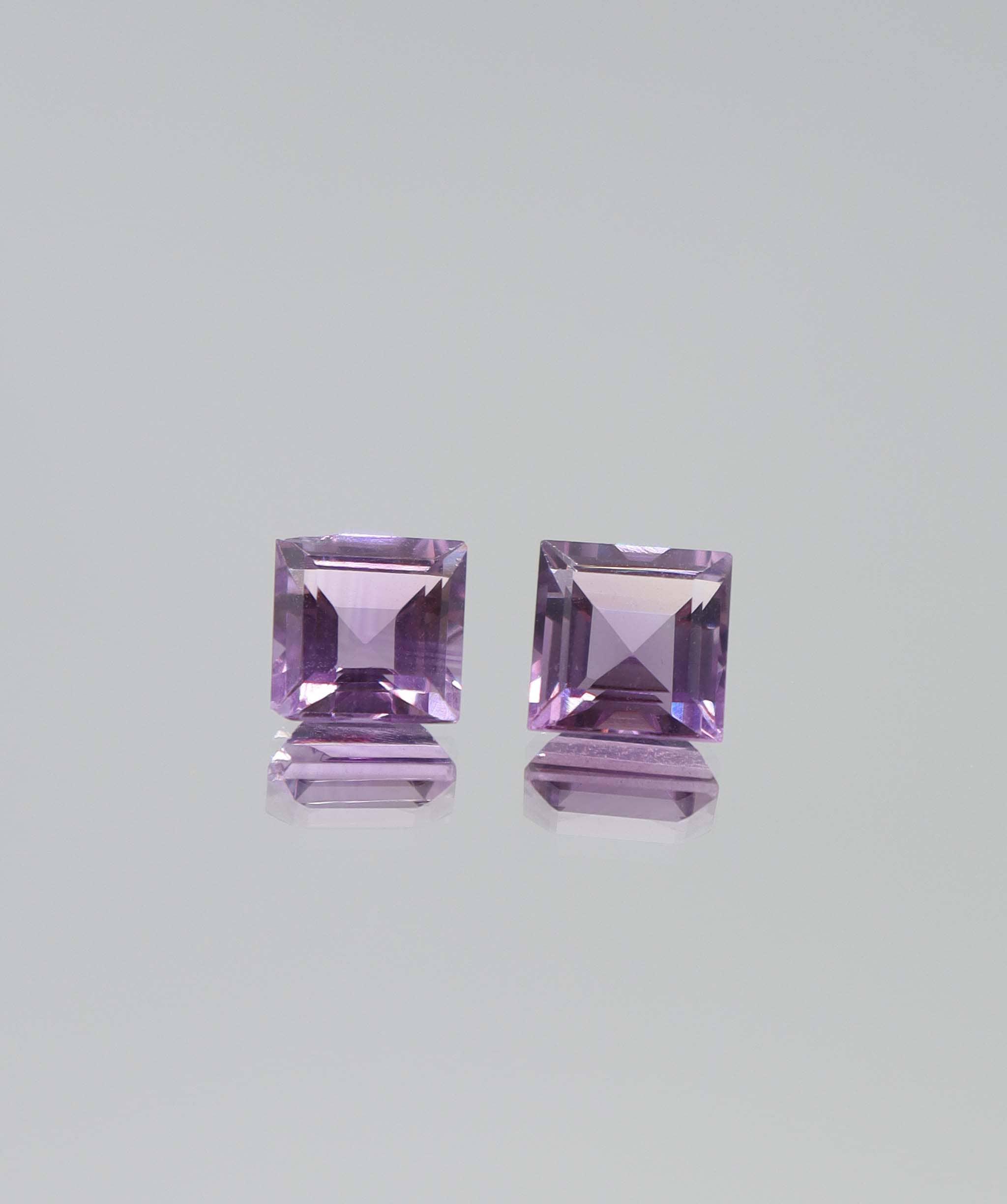 Luxury Promise 4.79ct Amethyst princess cut set DXBCS6146