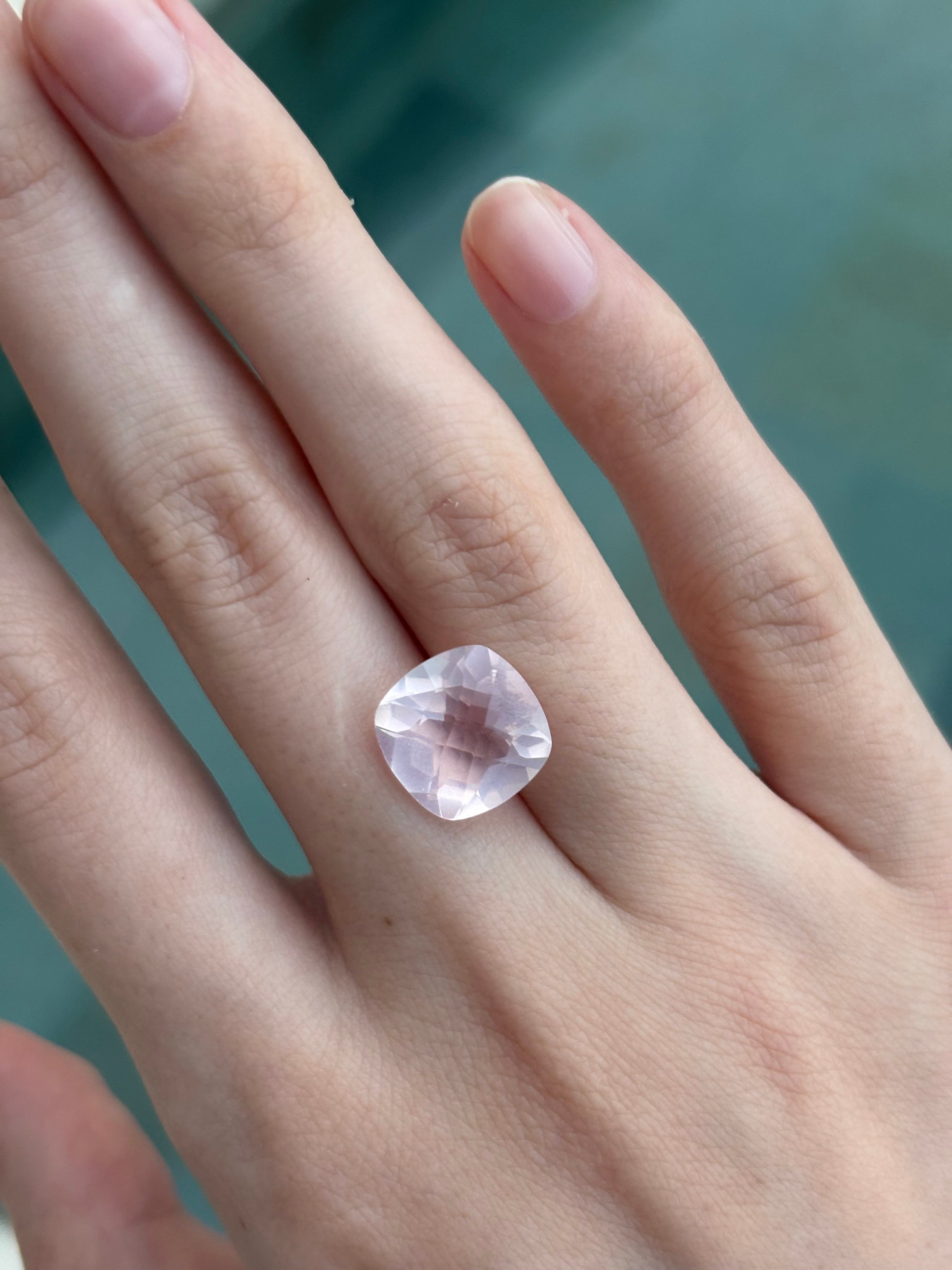 Luxury Promise 4.92ct Fancy Rose Quartz DXBCS5123