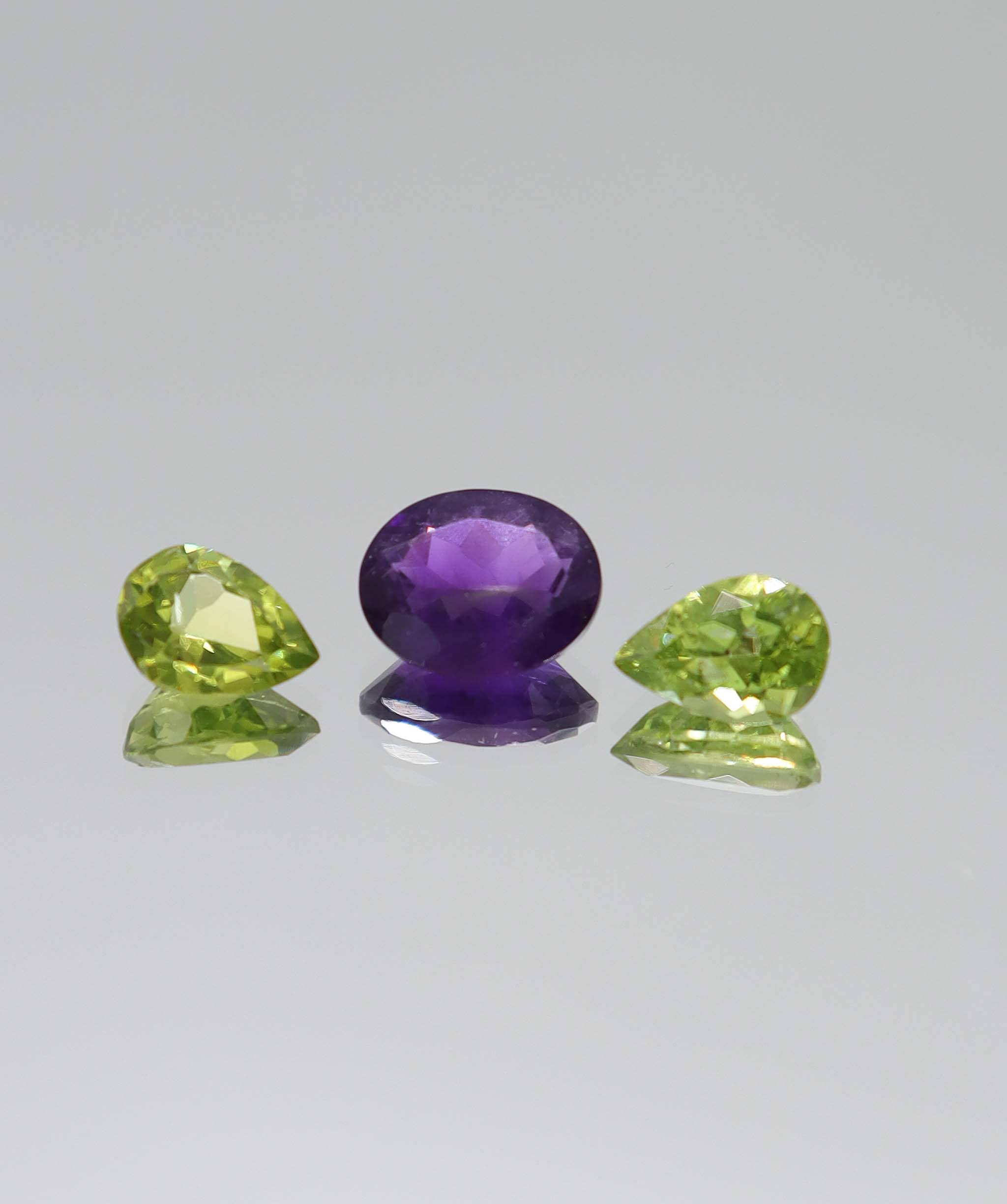 Luxury Promise 5.16ct  Amethyst-Peridot set DXBCS6140