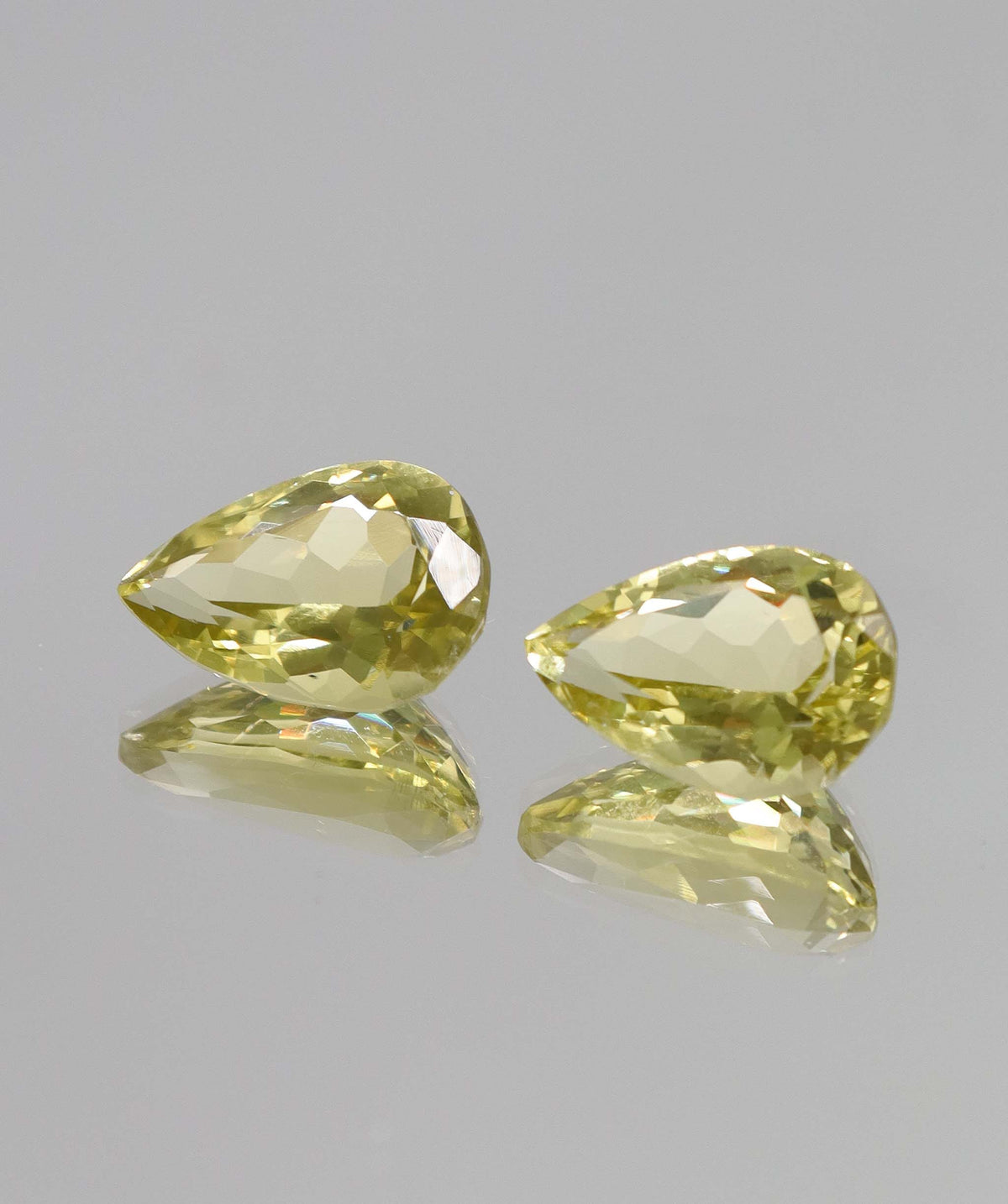 Luxury Promise 9.07ct Lemon Quartz Pear pair DXBCD2139