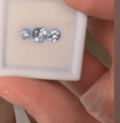 Luxury Promise Blue sapphire trio set DXBCS6470