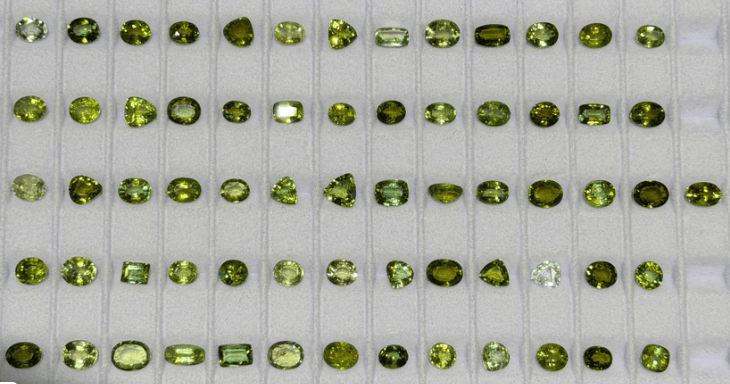 Luxury Promise Green Copper tourmaline (from Mozambique)(price per 1 stone) THAI0190