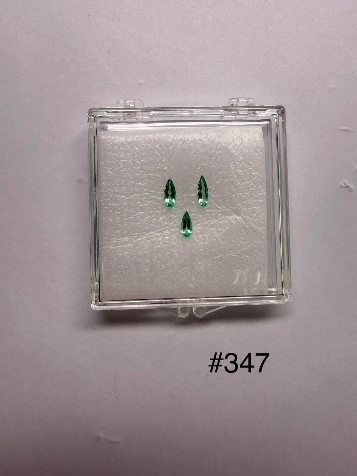 Luxury Promise MIX 0.89ct MOZAMBIQUE PARAIBA PEAR SET DXBCS6892