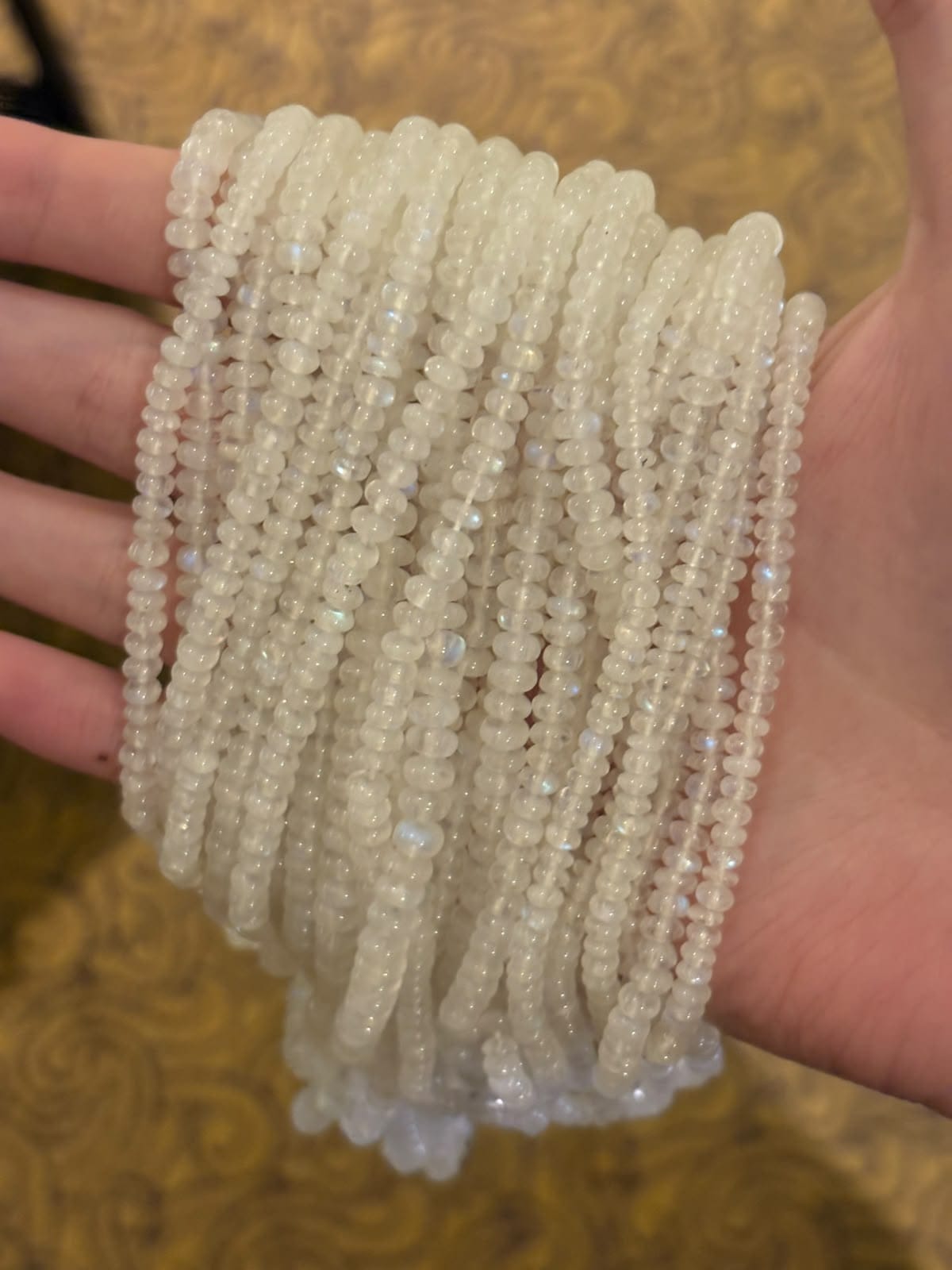Luxury Promise Moonstone Rondelle 16" #16 THAIC0391