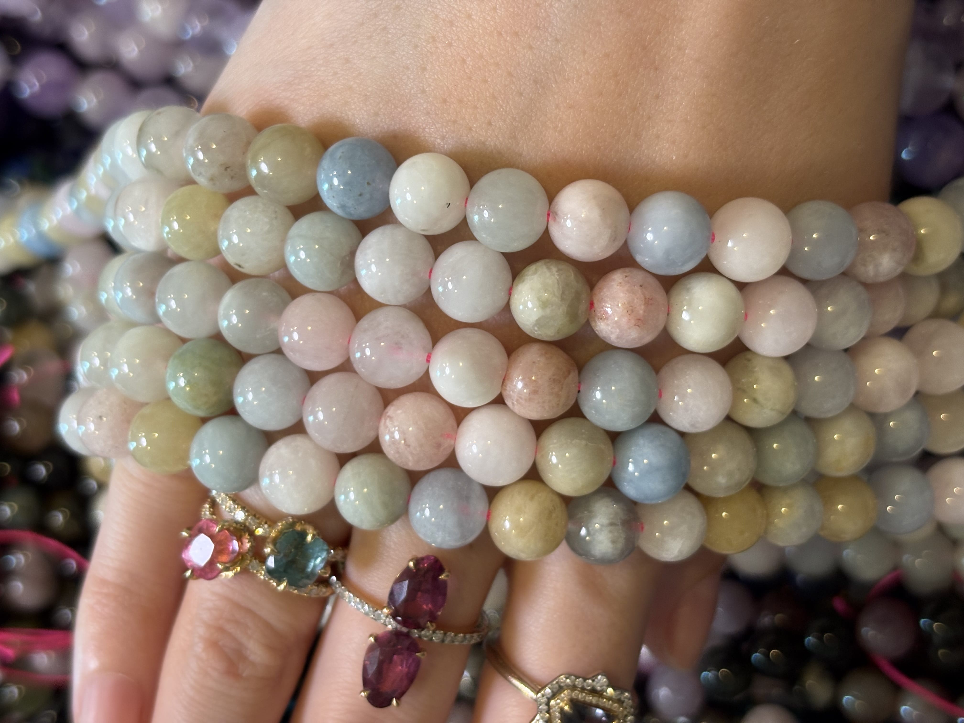Luxury Promise Multi Beryl Beads DXBCS5014