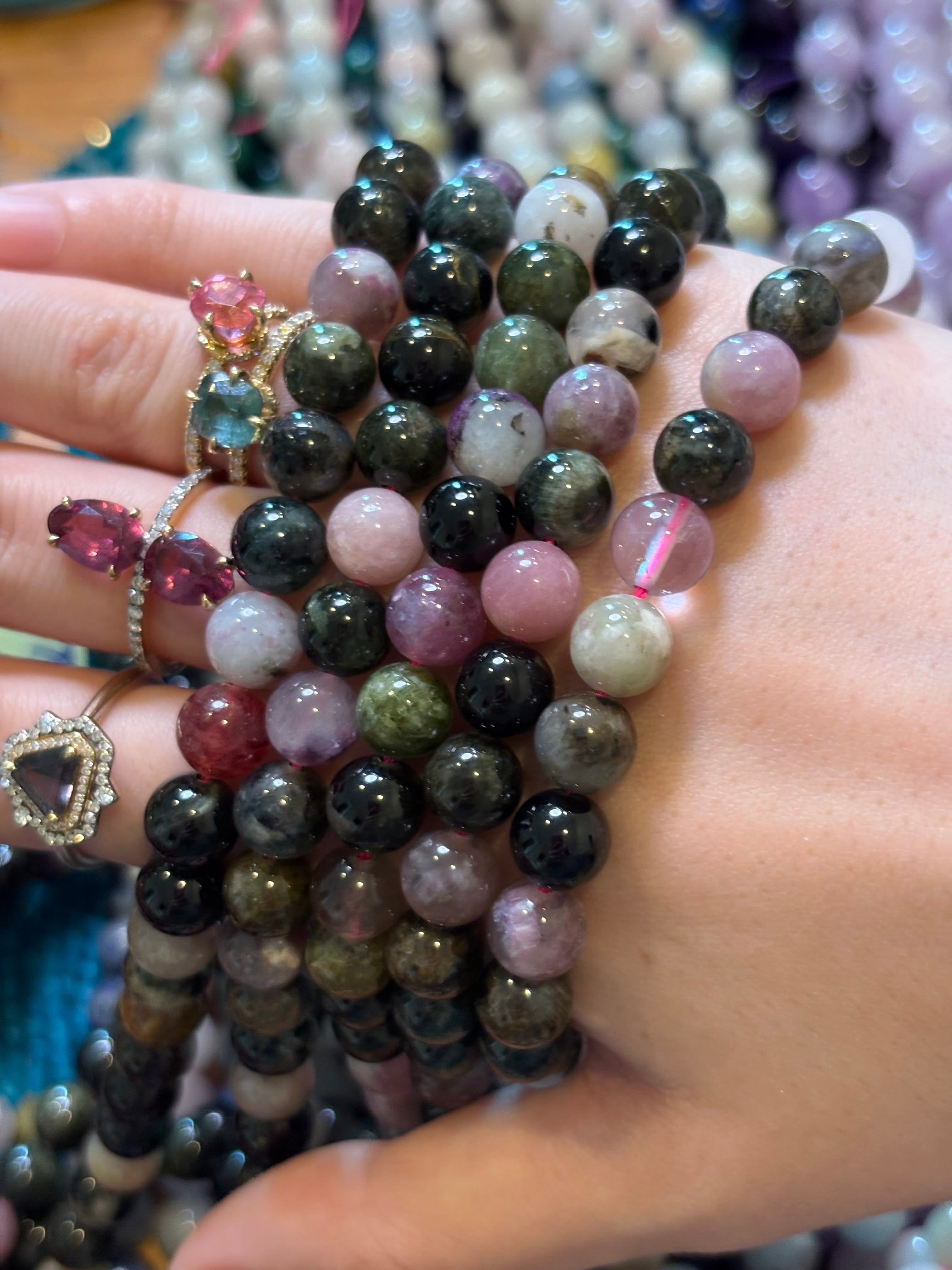 Luxury Promise Multi Tourmaline Beads DXBCS5015