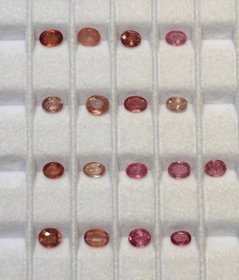 Luxury Promise Padparadscha sapphire (no-heat, from srilanka)(price per 1 stone) THAI0119