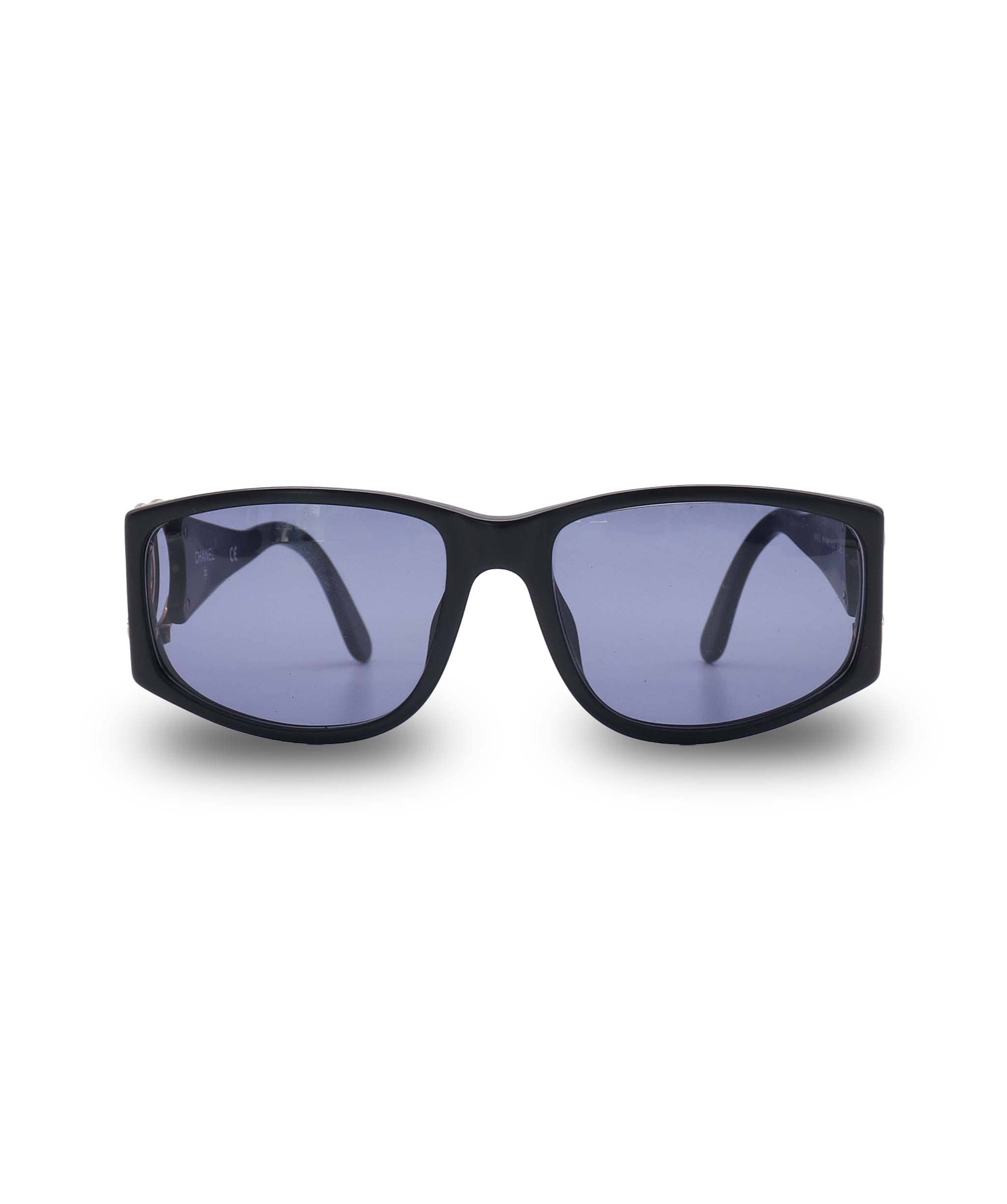 Luxury Promise VINTAGE CHANEL COCOMARK SUNGLASSES BLACK EYEWEAR DXBS6438