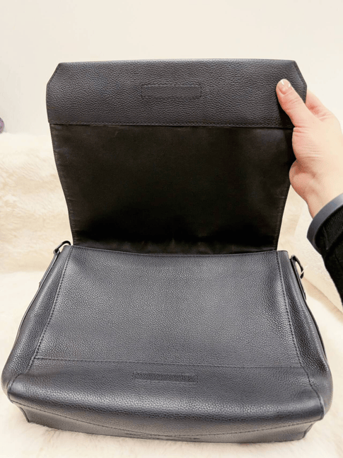 Louis Vuitton Black Leather Messenger Bag