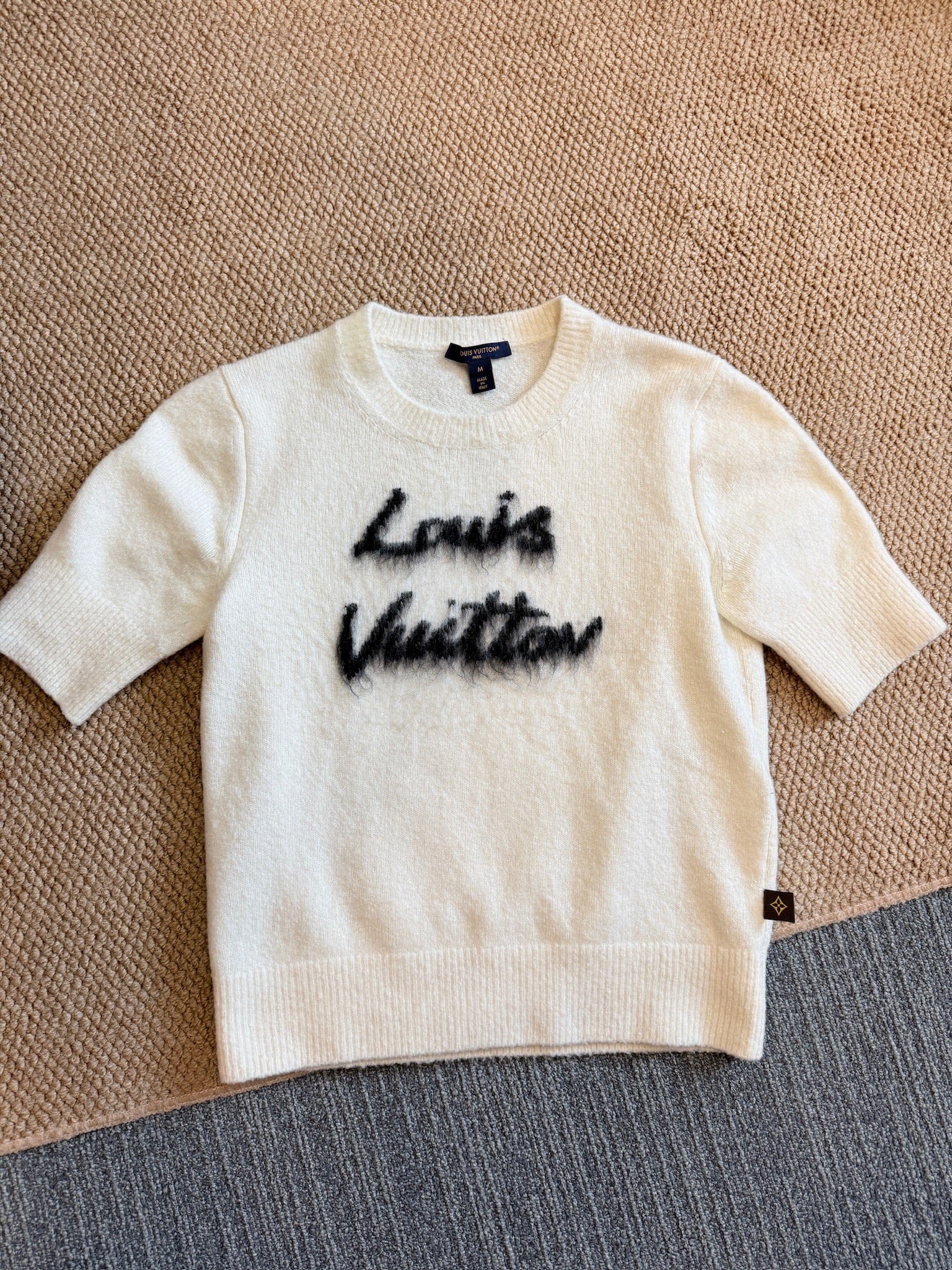 Luxury Promise Louis Vuitton Cashmere Blend Knit White - Size M