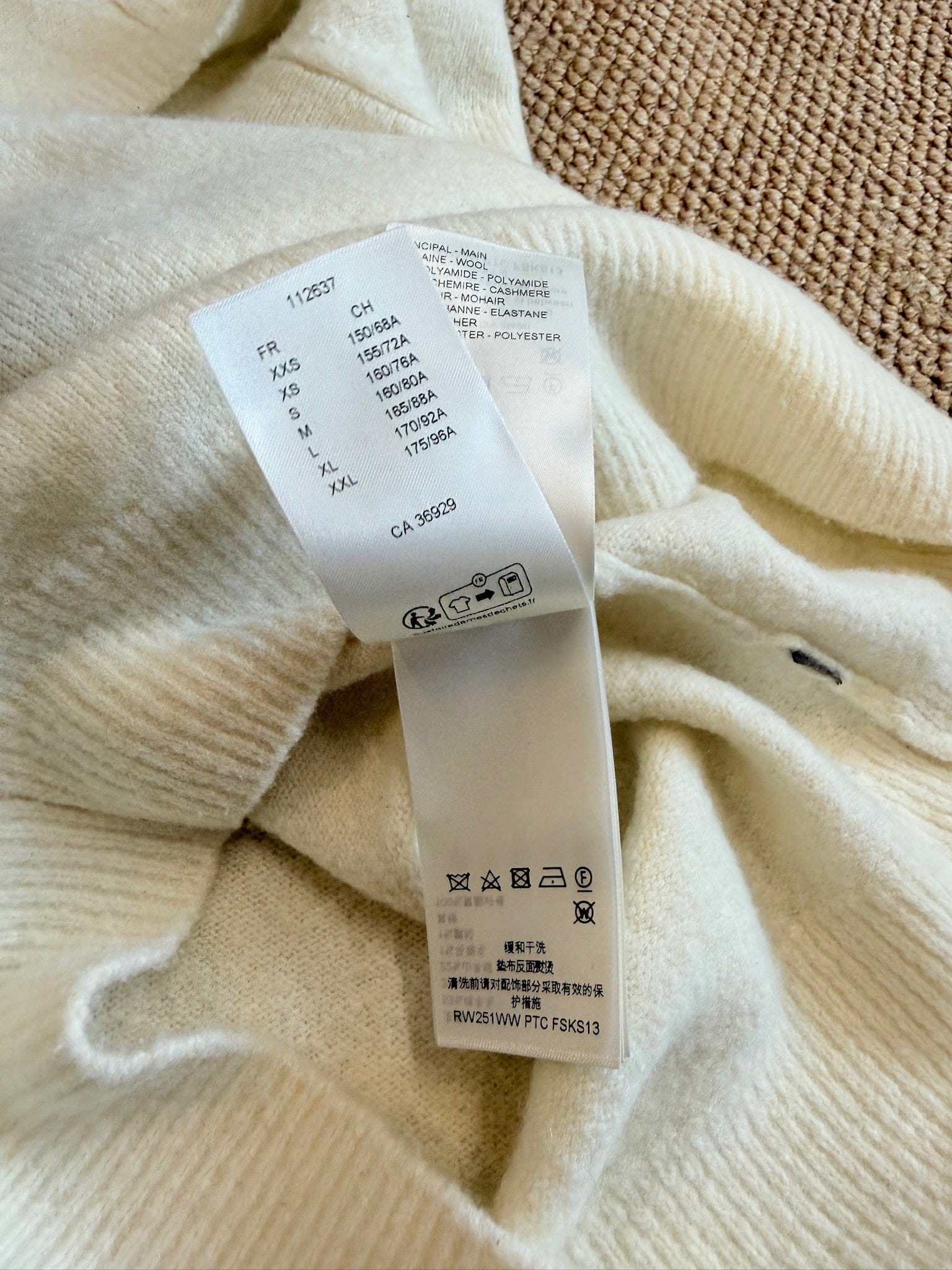 Luxury Promise Louis Vuitton Cashmere Blend Knit White - Size M