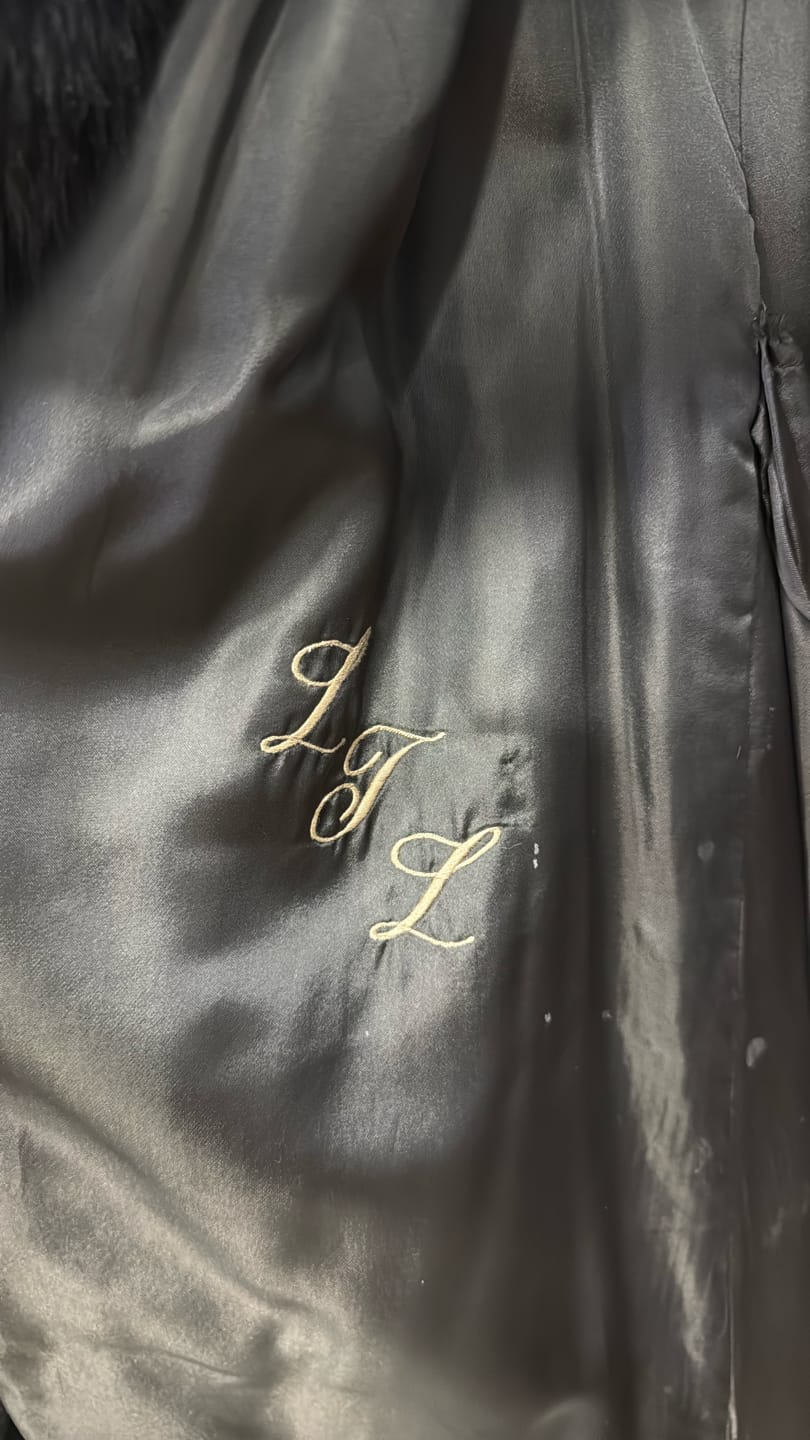 Luxury Promise Mahogany Mink With Brown Fox Tuxedo Coat - Mahagony GM16041903330