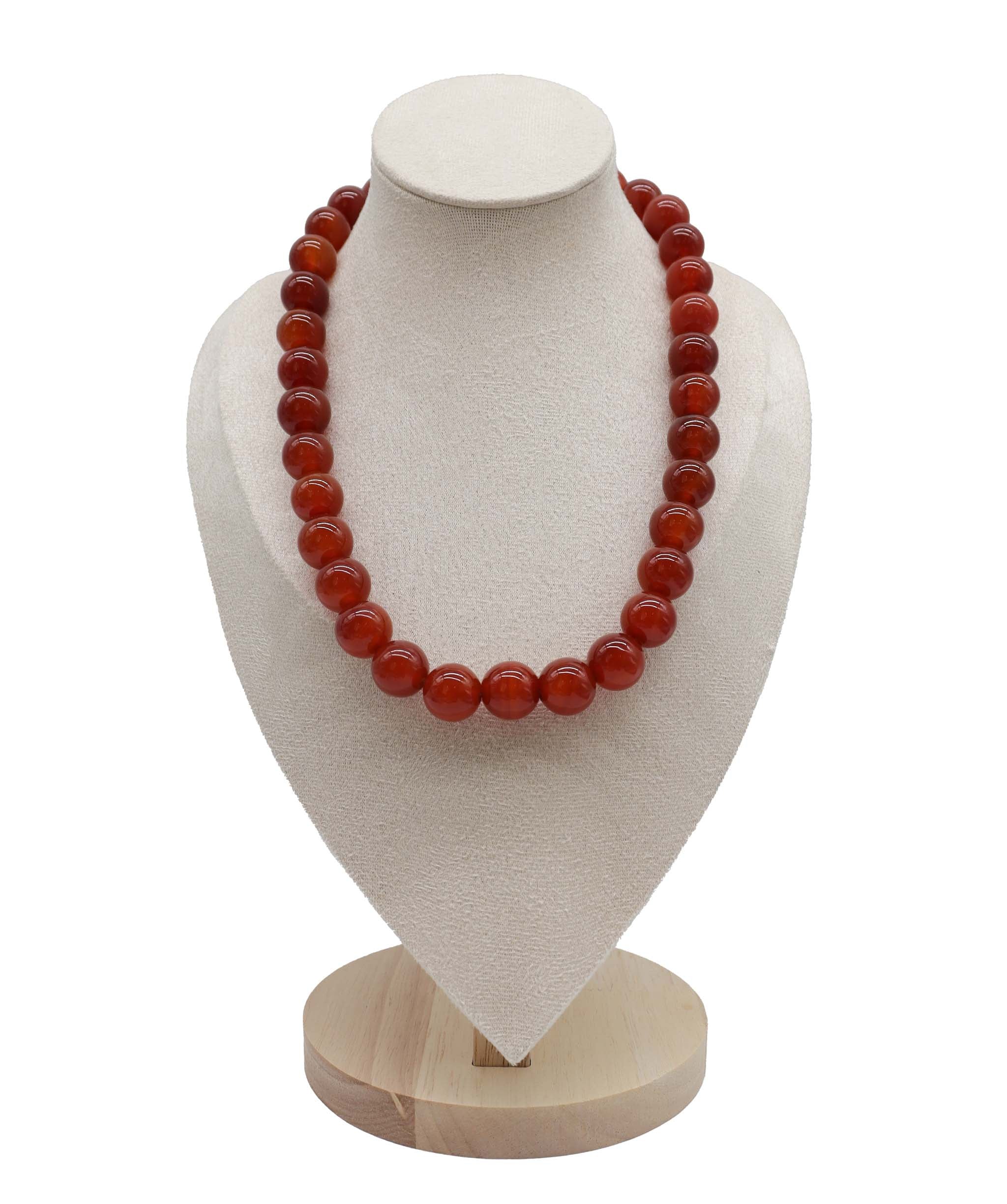 Luxury Promise Natural Carnelian Necklace DXBDX002