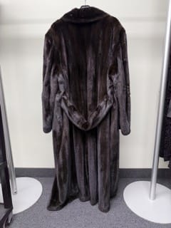 Luxury Promise Natural Ranch Mink Coat - Dark Brown GM16041906342