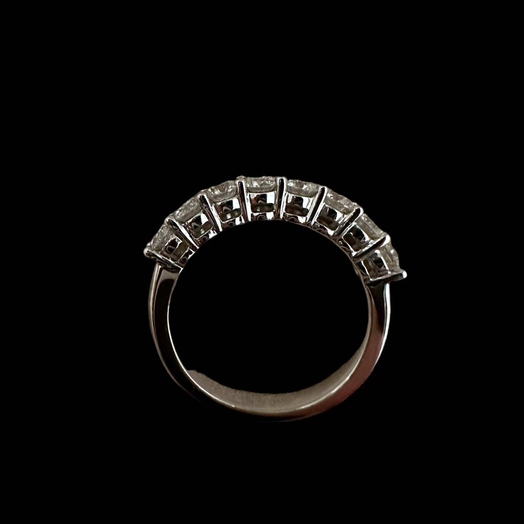 Luxury Promise 1.00ct Eternity Ring with Natural White Diamonds set in 18K Gold - Over size US8/UKP