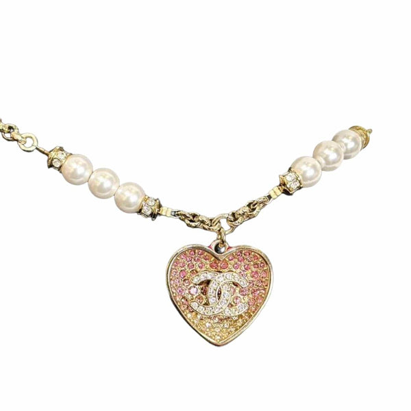 Chanel Crystal Heart Necklace – LuxuryPromise