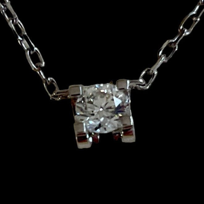 Luxury Promise Diamond Pendant Necklace