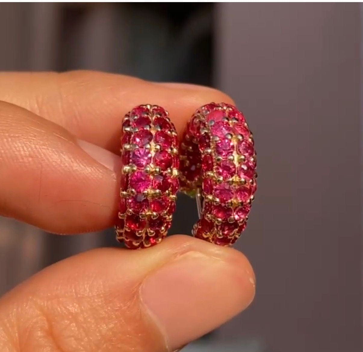 Luxury Promise Pomegranate earrings AVCHK436