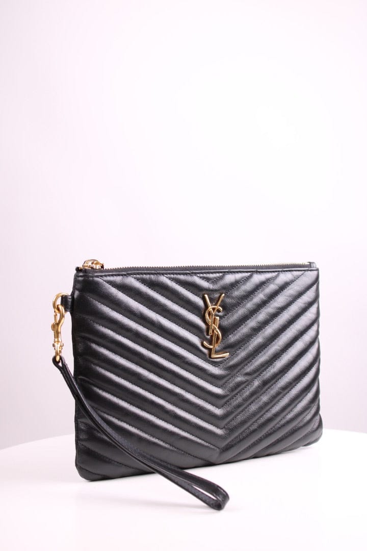 Luxury Promise Saint Laurent Cassandre Pouch Black