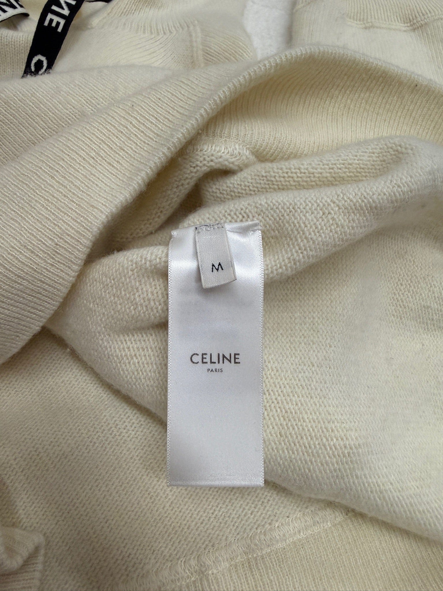 LUXURY PROMISE Pre-Owned Celine Women's White Wool Sweater - Size M | Excellent Condition