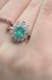 Luxury Promise PT 900 paraiba 0.63 dia 0.56 5.1g 47715
