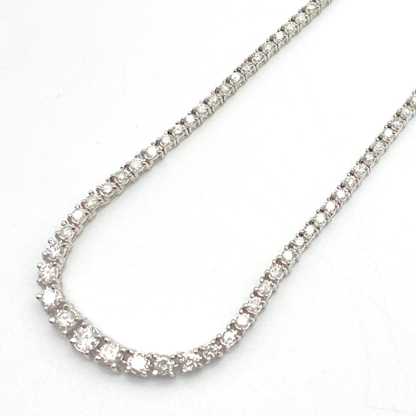 LUXURY PROMISE Pt850 Diamond Necklace D5.00 24.2 51244