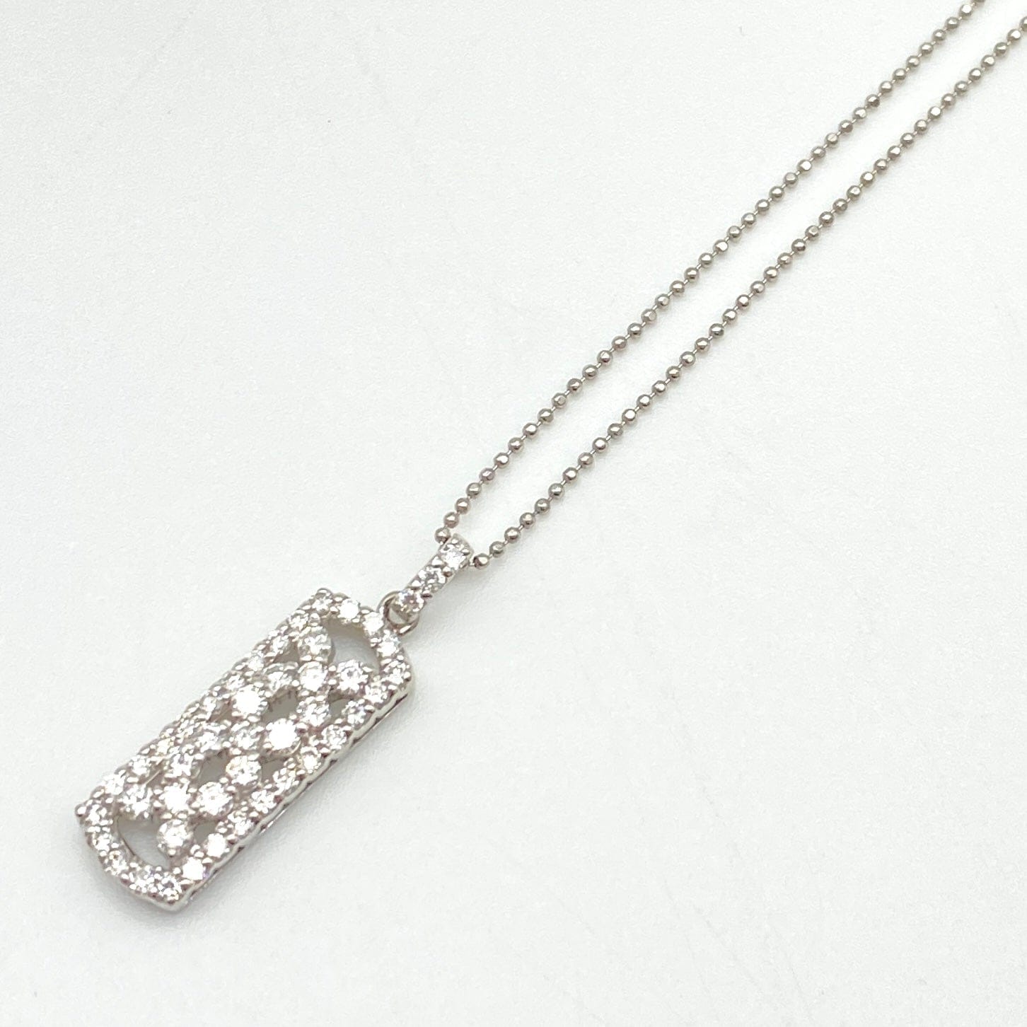 LUXURY PROMISE Pt900/Pt850 Diamond Pen Neck D1.00 6.5 51924