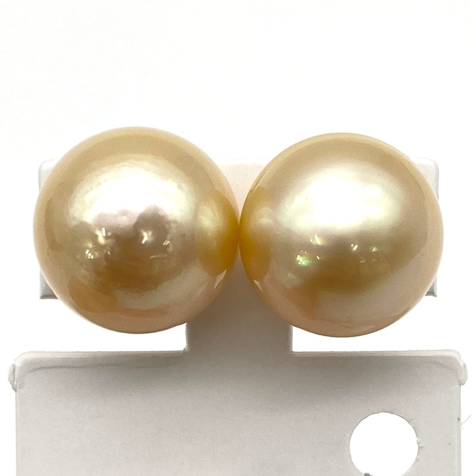 LUXURY PROMISE Pt900 South Sea Pearl Earrings NNY15.2 NNY15.6mm 9.6 51124