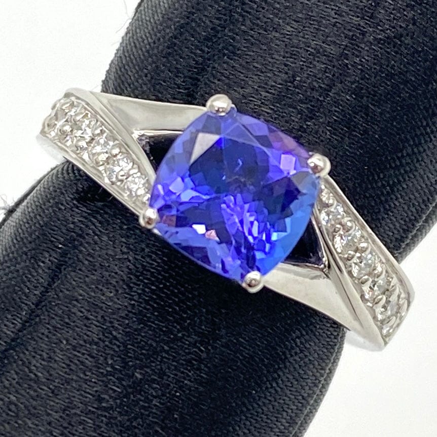 LUXURY PROMISE Pt900 Tanza Ring TNZ1.7 D0.265 9.8 51545 US6