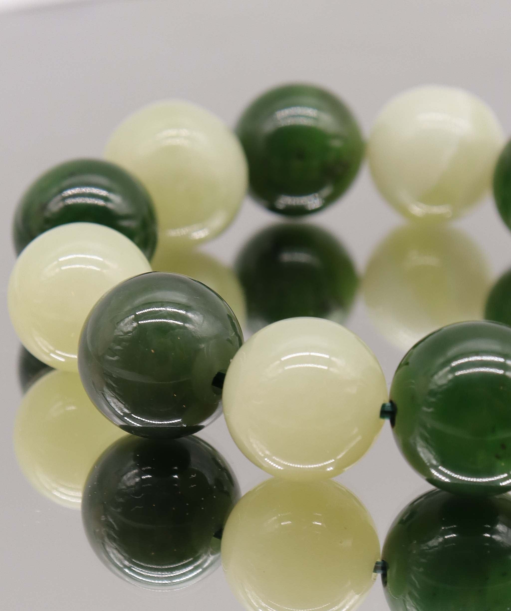 Luxury Promise 430ct Type AAA Ying Yang Natural Siberian Jade Bracelet D16mm-17mm DXBCS2222