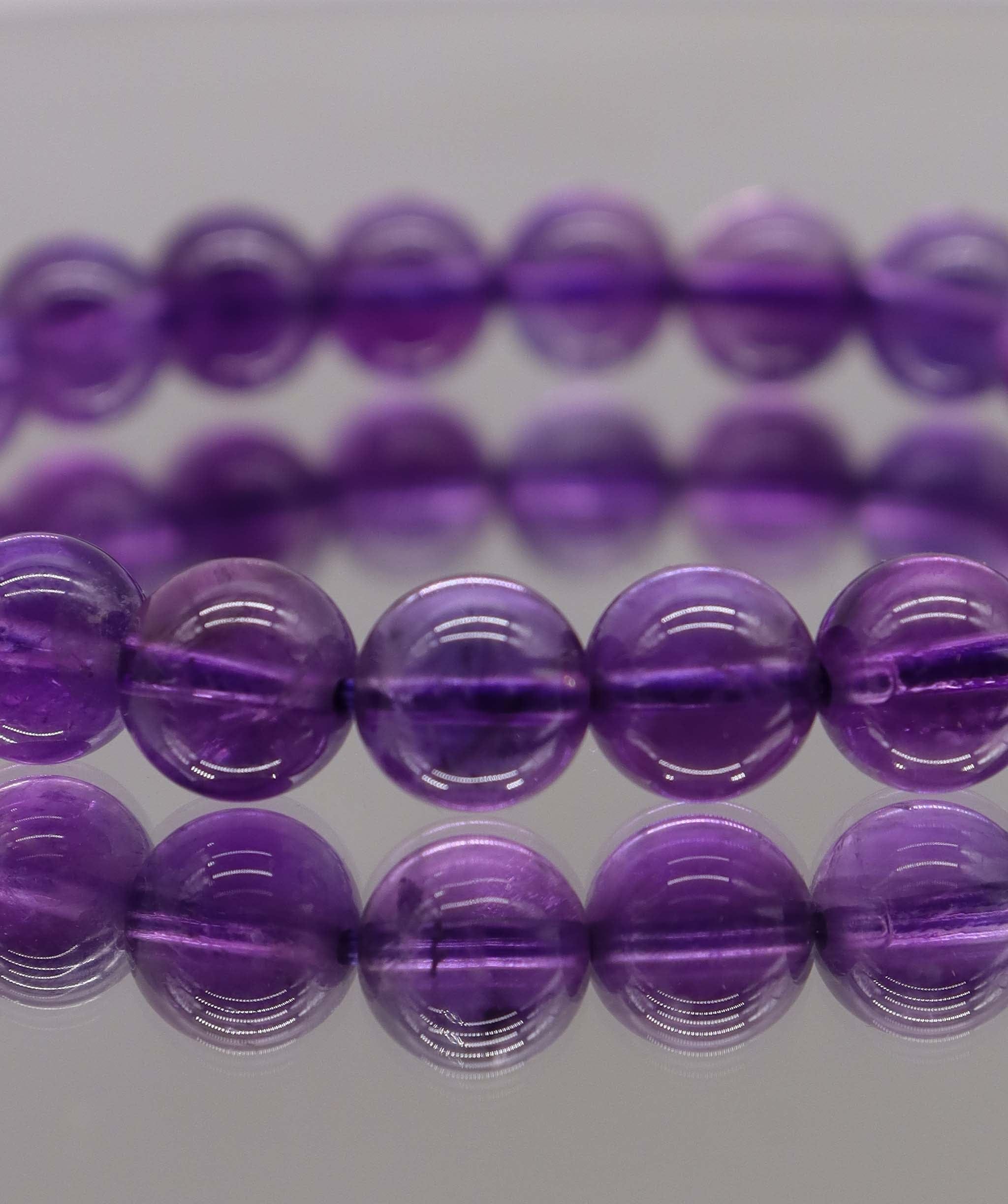 Luxury Promise 86ct Amethyst Bracelet D8.2mm-8.4mm DXBCS2228