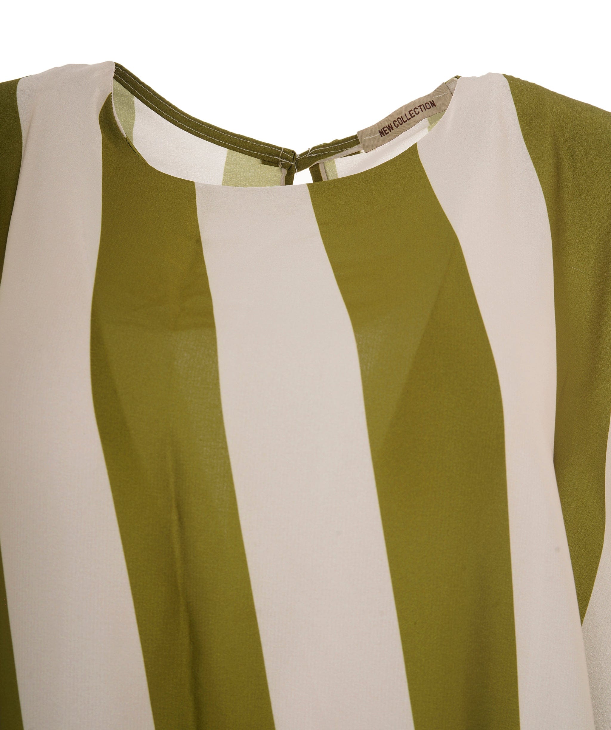 Luxury Promise Batwing Striped Dress Khaki, One-size (uk 8-20) AKL0134