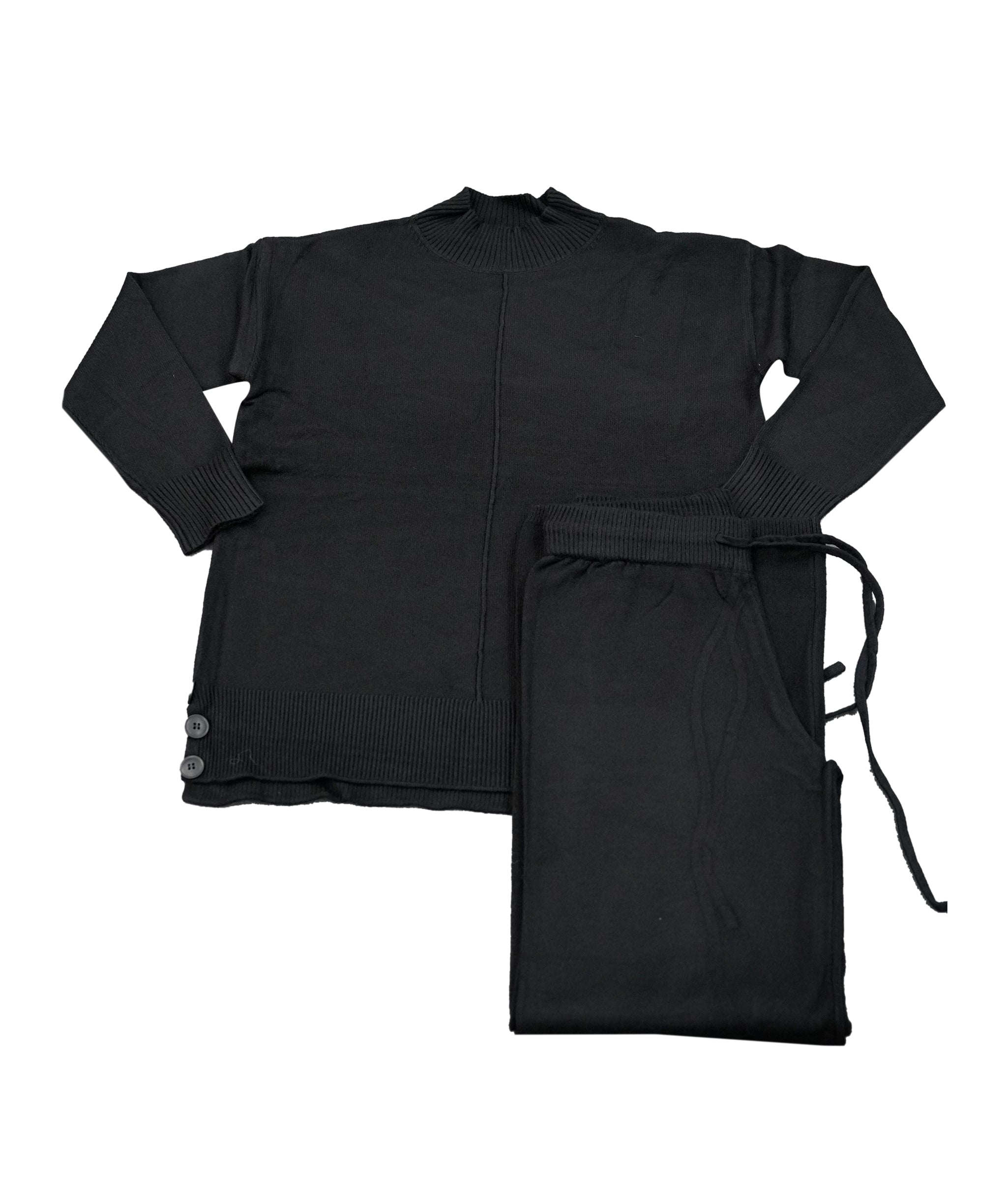 Luxury Promise Black XL/XXL Loungewear coord AKC0178