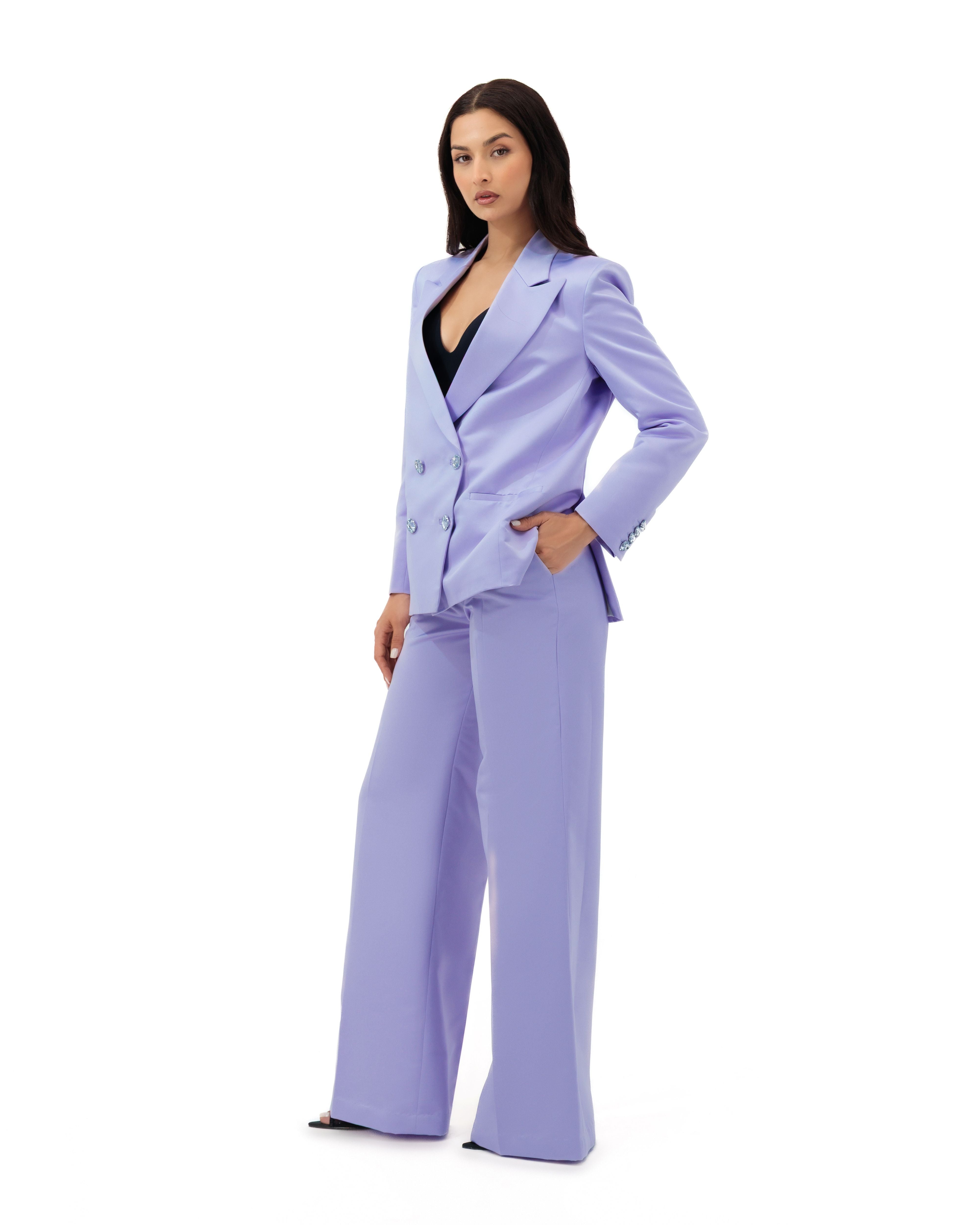 Luxury Promise BOSSY BLAZER LILAC SET SIZE S ASC7097