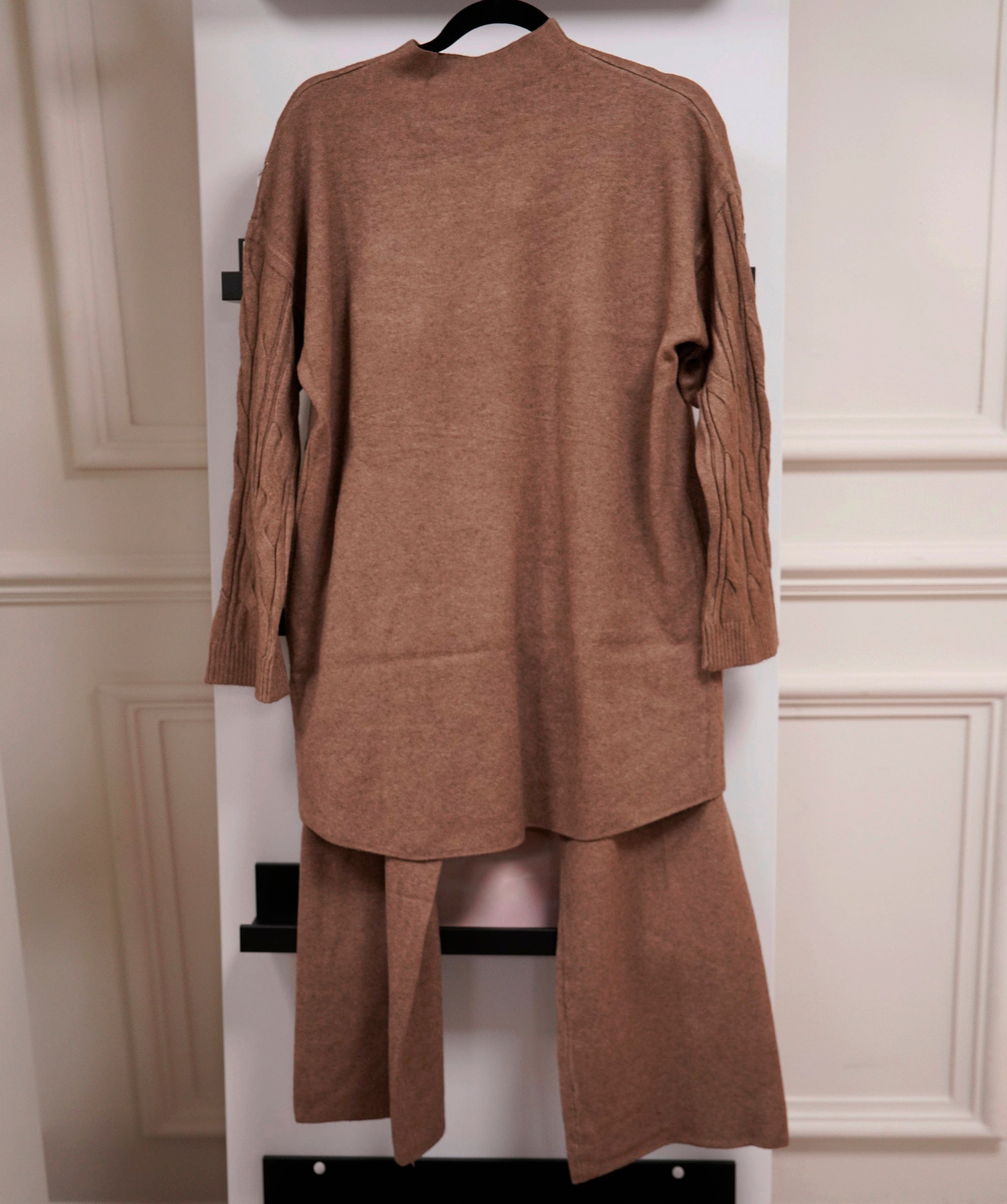 Luxury Promise Cable Stone Knit Loungewear M/L AKC0065