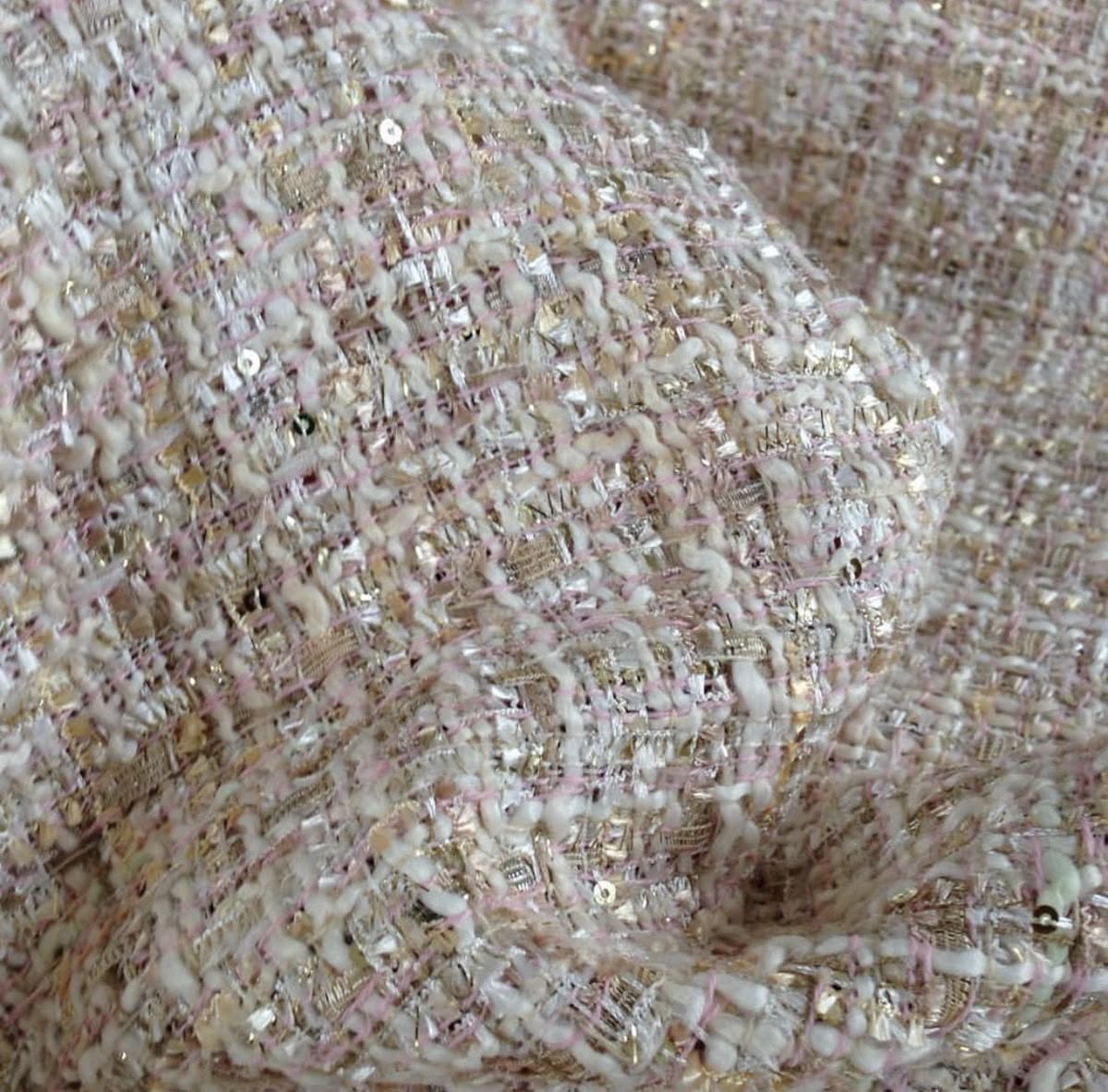 Luxury Promise Celeste Gold Tweed  Skirt TP0913