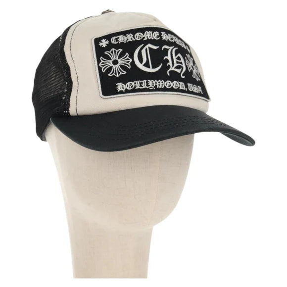 Luxury Promise Chrome Hearts CH patch cross ball Mesh Tracker Cap cotton Green Auth 142392M 142392M