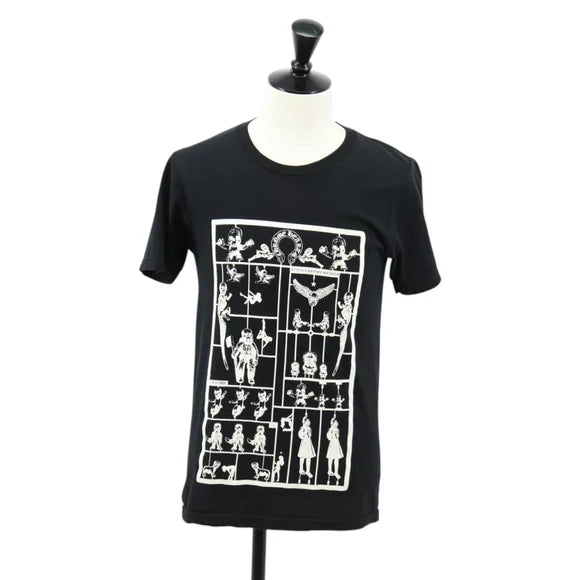 Luxury Promise Chrome Hearts FOTI Horseshoe Short sleeved T-shirt Cotton Black Auth 140400M 140400M