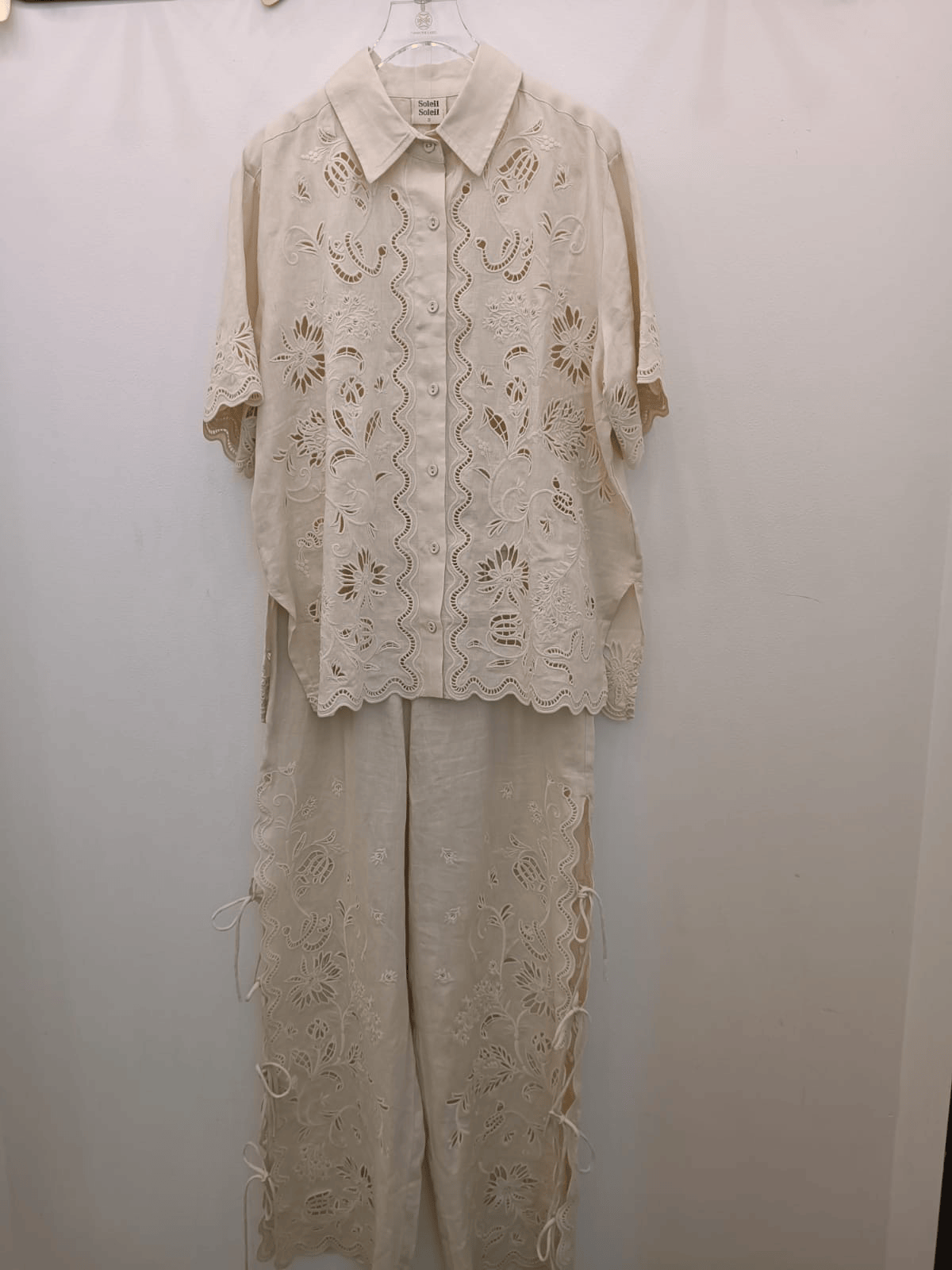 Luxury Promise Darcy Shirt and Sadie Pants Serpentine Broderie Set SS-SHT-001/PNT-005-064-3