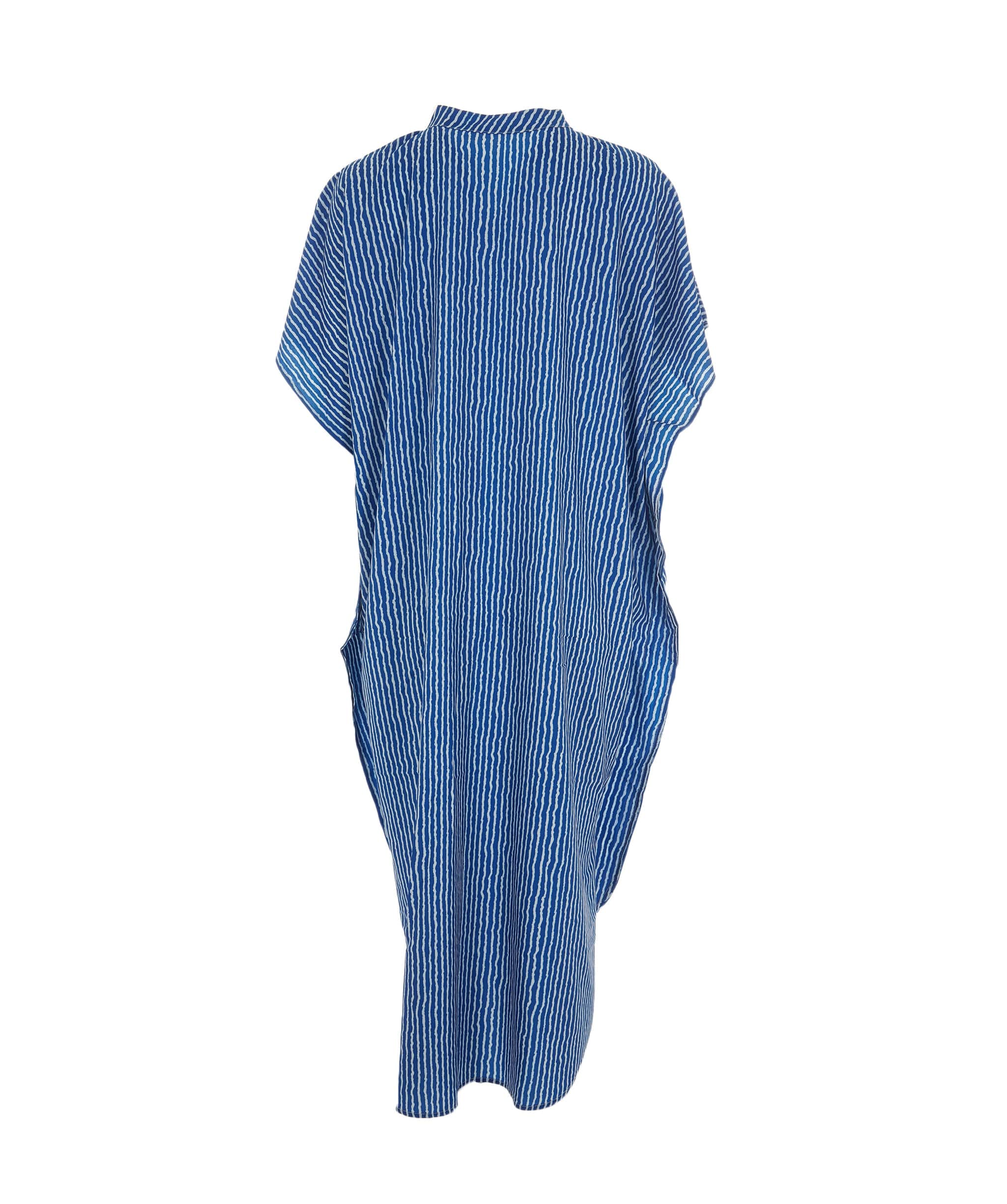 Luxury Promise Everyday Women's Bohemian Striped Dress Vibrant Blue, One-Size AKL0140