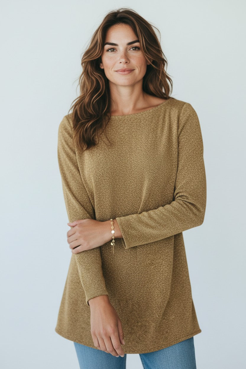 Gold Trophy wife top DXBS6740