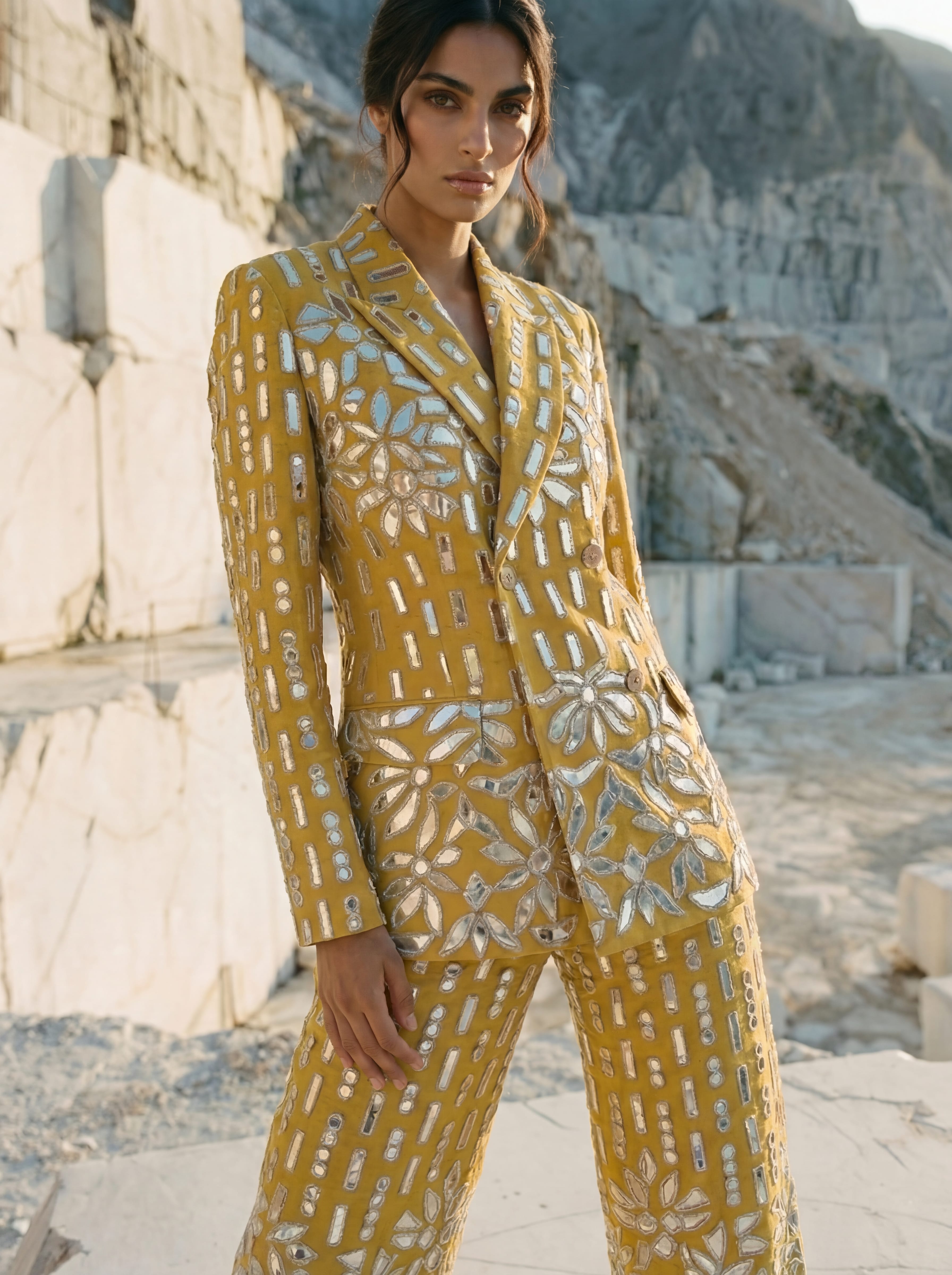 Luxury Promise GOLDEN BLAZER ONLY SIZE L/XL ASC7085