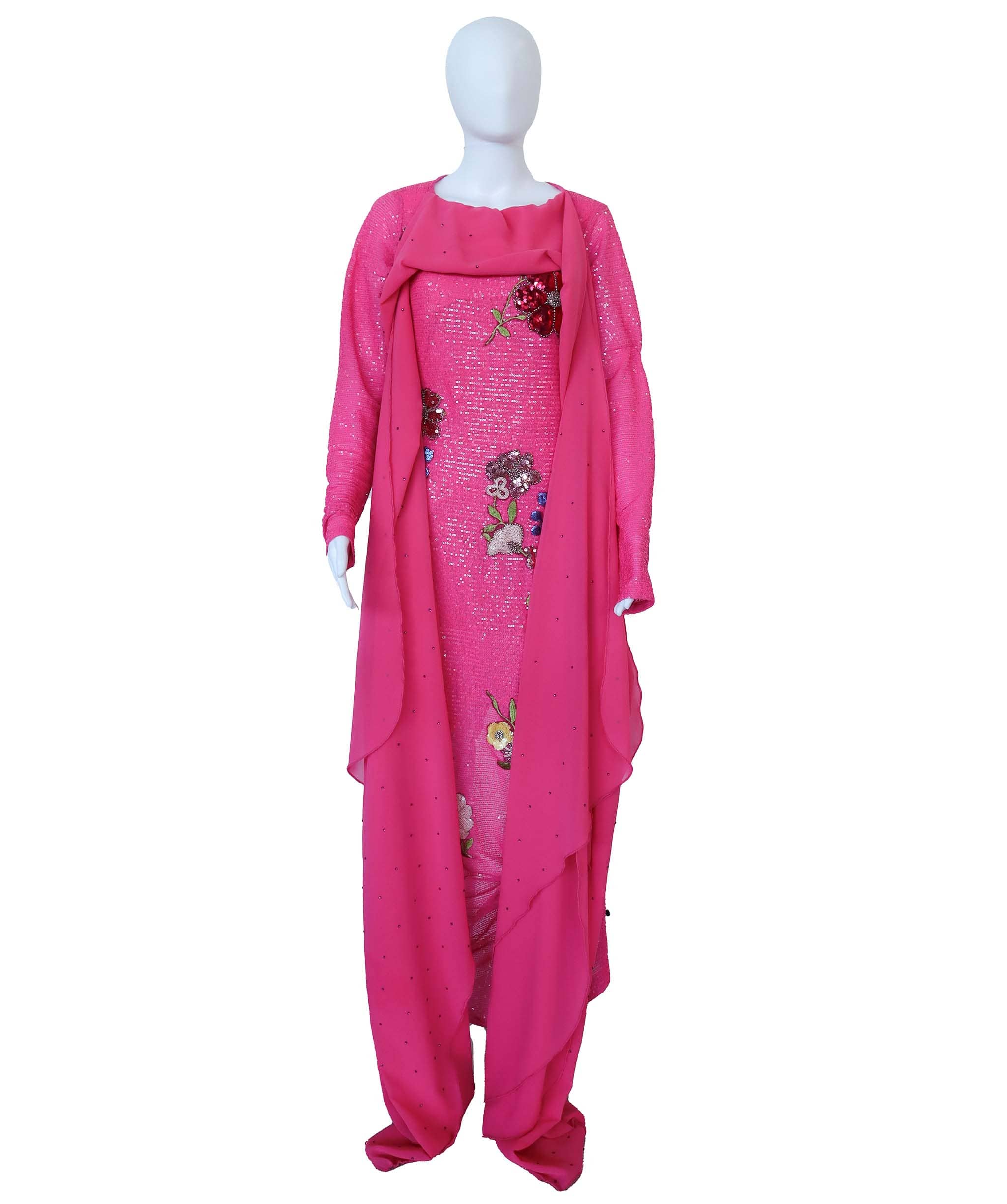 Luxury Promise GRACE DRESS BLOSSOM BLOOM WITH CHIFFON SCARF ASC7250