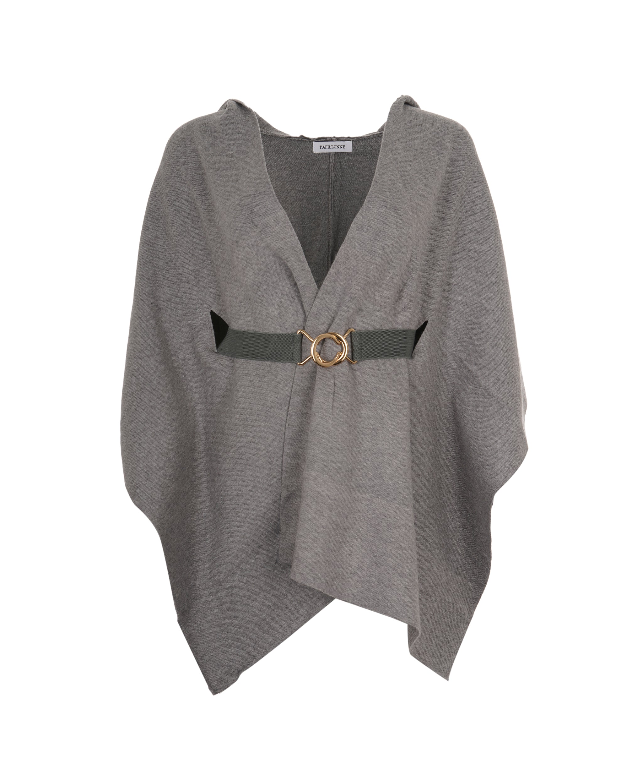 Luxury Promise Grey Cape Style Coat one size AKC0139