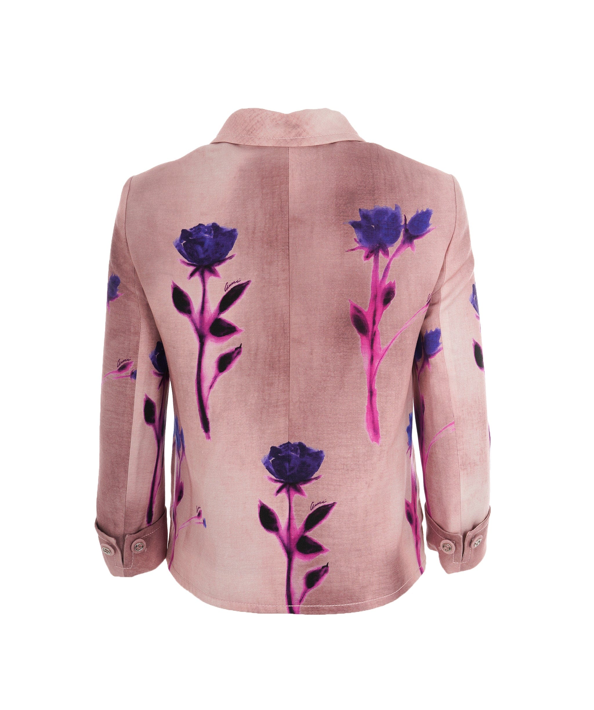 Luxury Promise Gucci Runway Purple Floral GG Blazer ALL1059