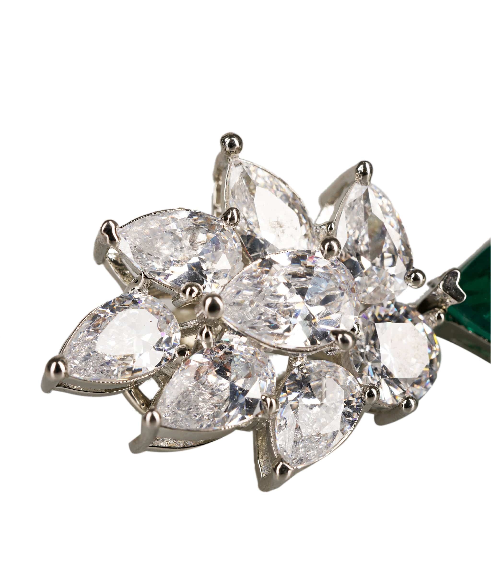 Luxury Promise Hara - Green Doublet Earrings AKL0150