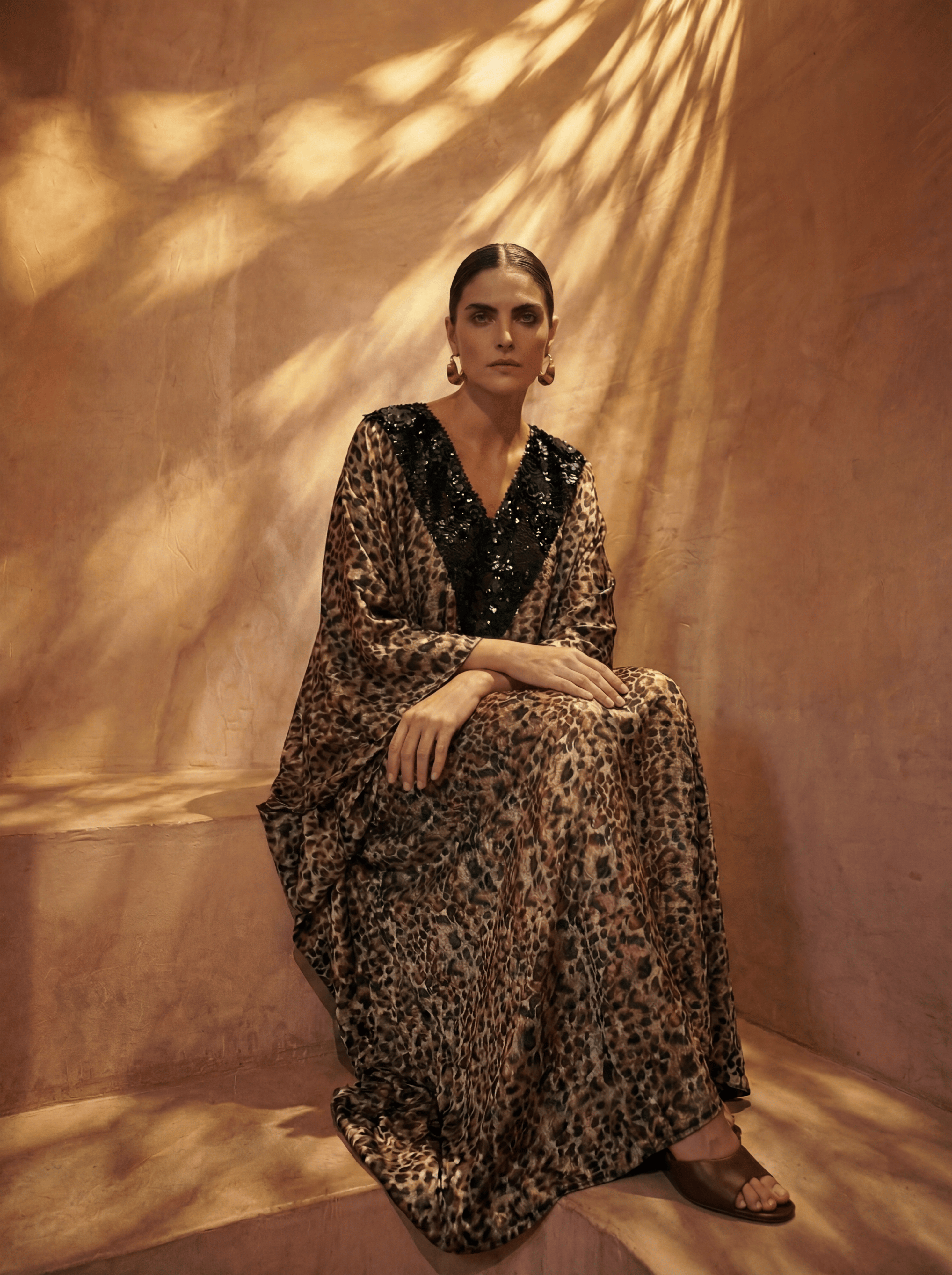Luxury Promise HER KAFTAN ANIMAL PRINT SIZE OS ASC7056